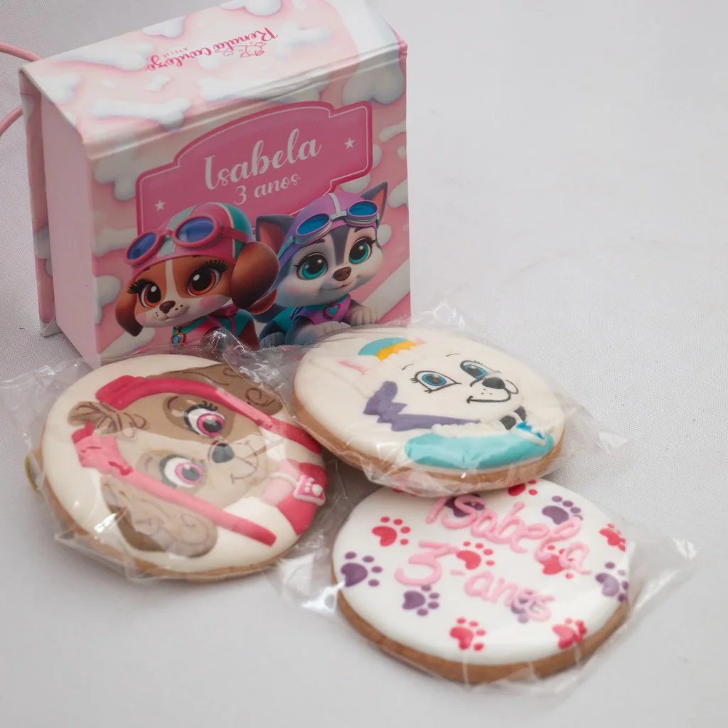 Caixa com biscoito personalizado