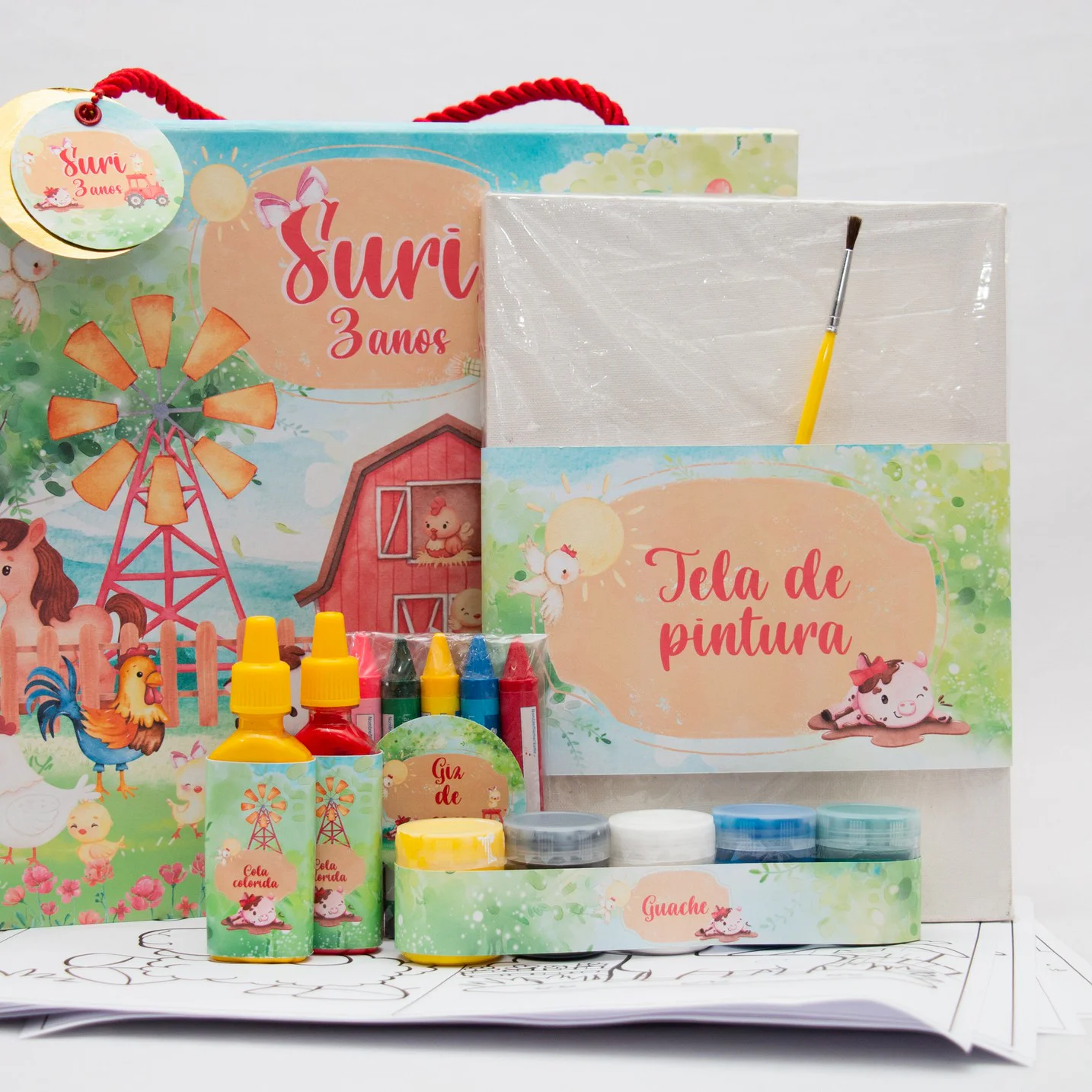 Maleta Cartonada com Kit Super Artista - Imagem 4
