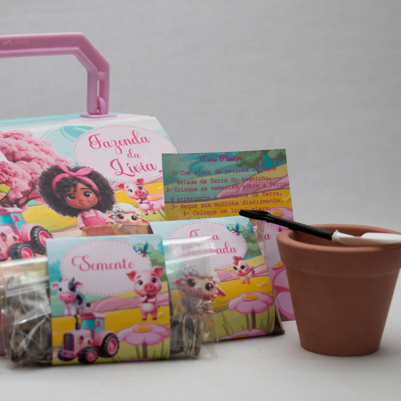 Maleta Cartonada Kit Jardinagem - Imagem 6