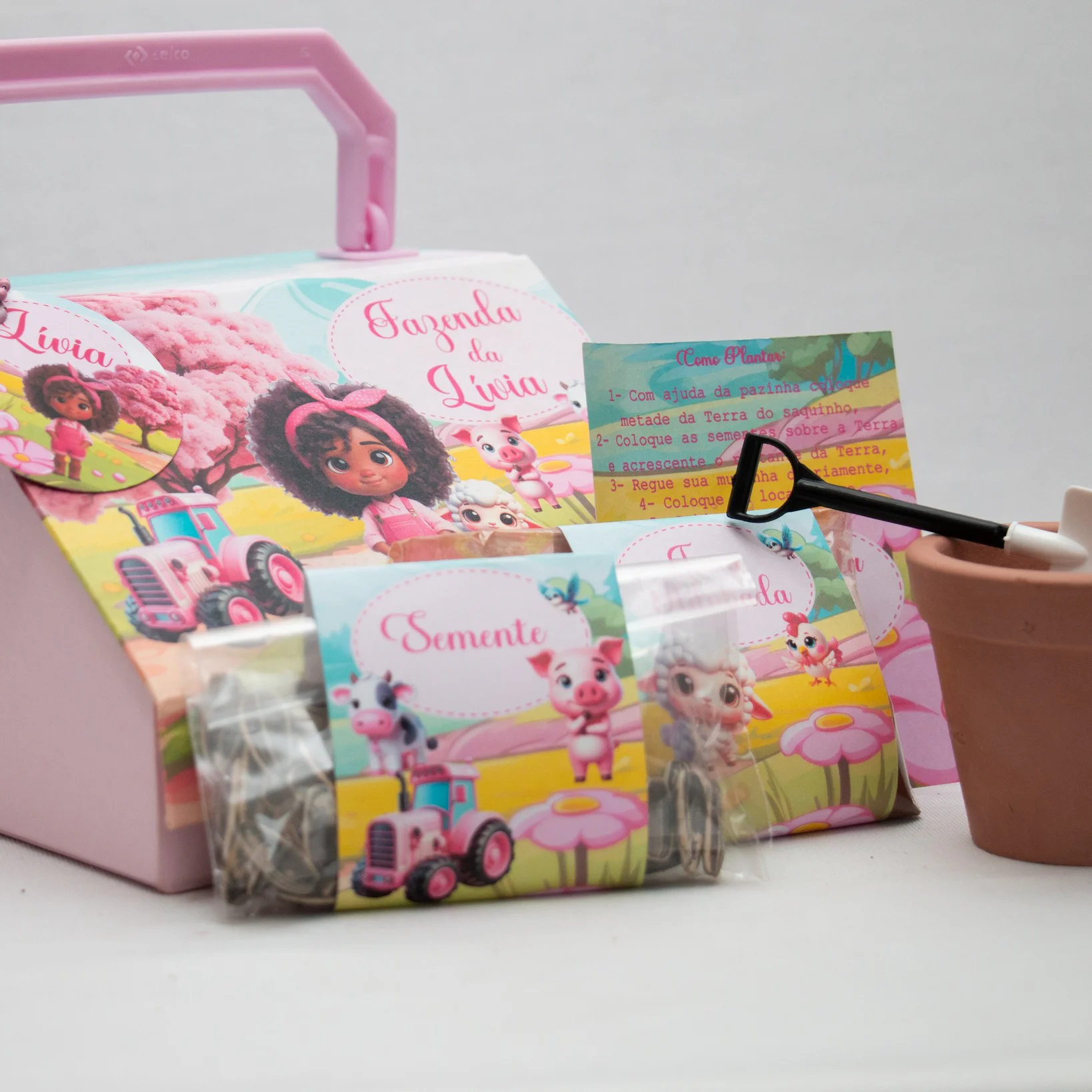 Maleta Cartonada Kit Jardinagem
