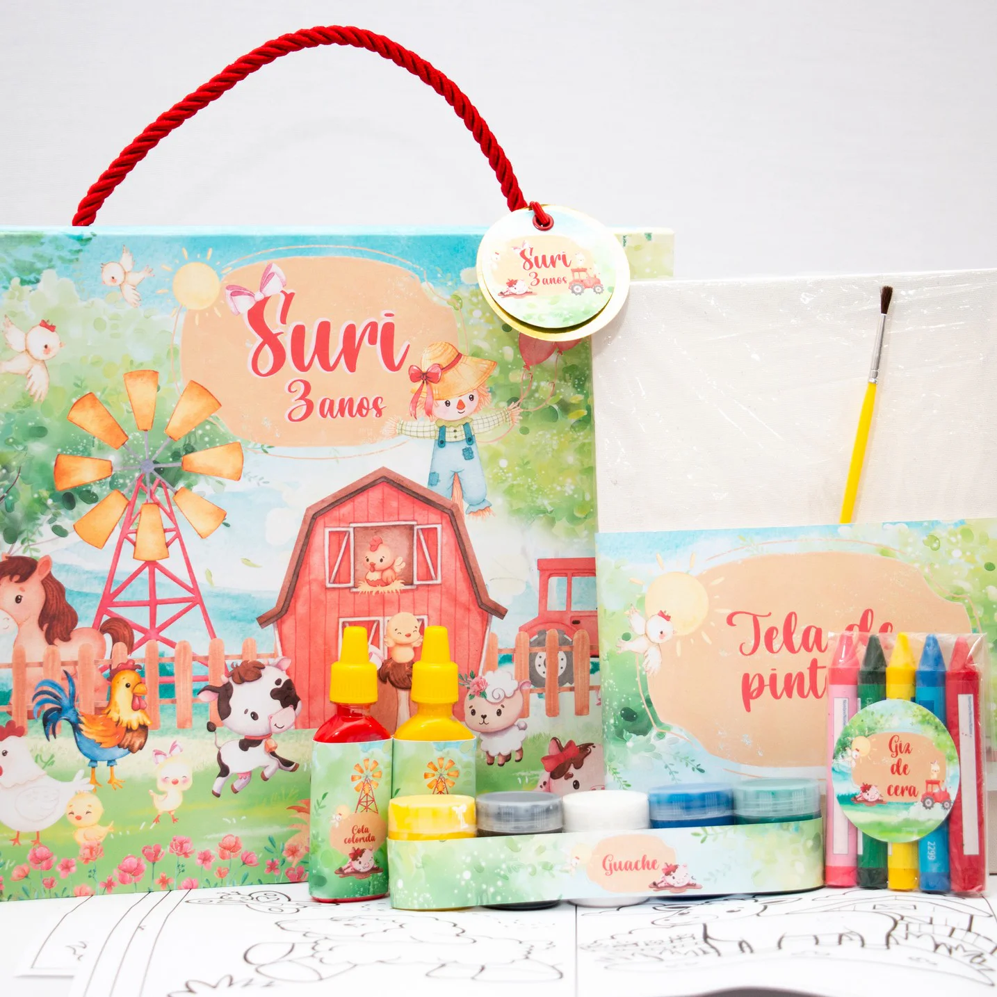 Maleta Cartonada com Kit Super Artista - Imagem 8