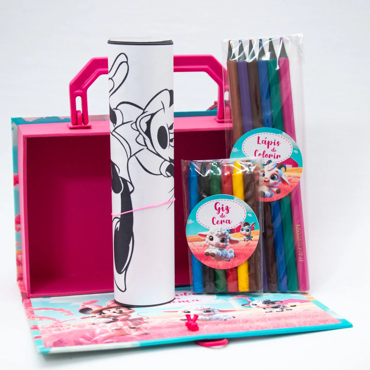 Maleta Cartonada com Kit de colorir - Imagem 5