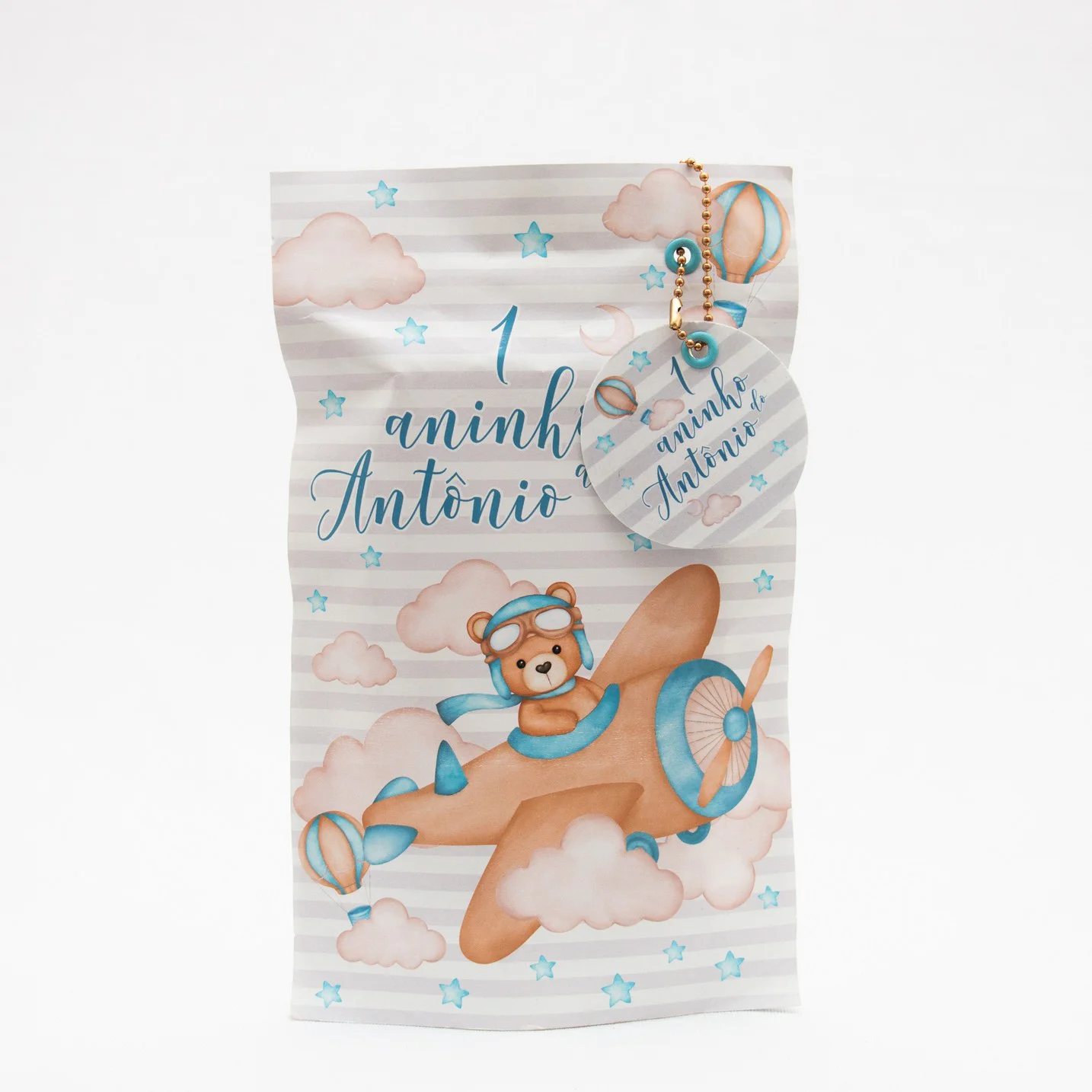 Saquinho Ziploc com massinha e cortadores