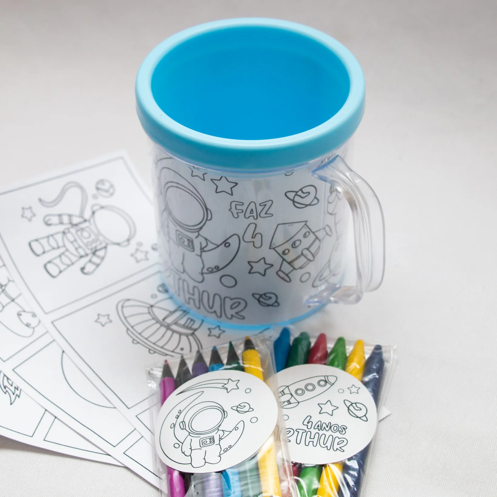 Caneca Personalizada com Kit Colorir - Imagem 5