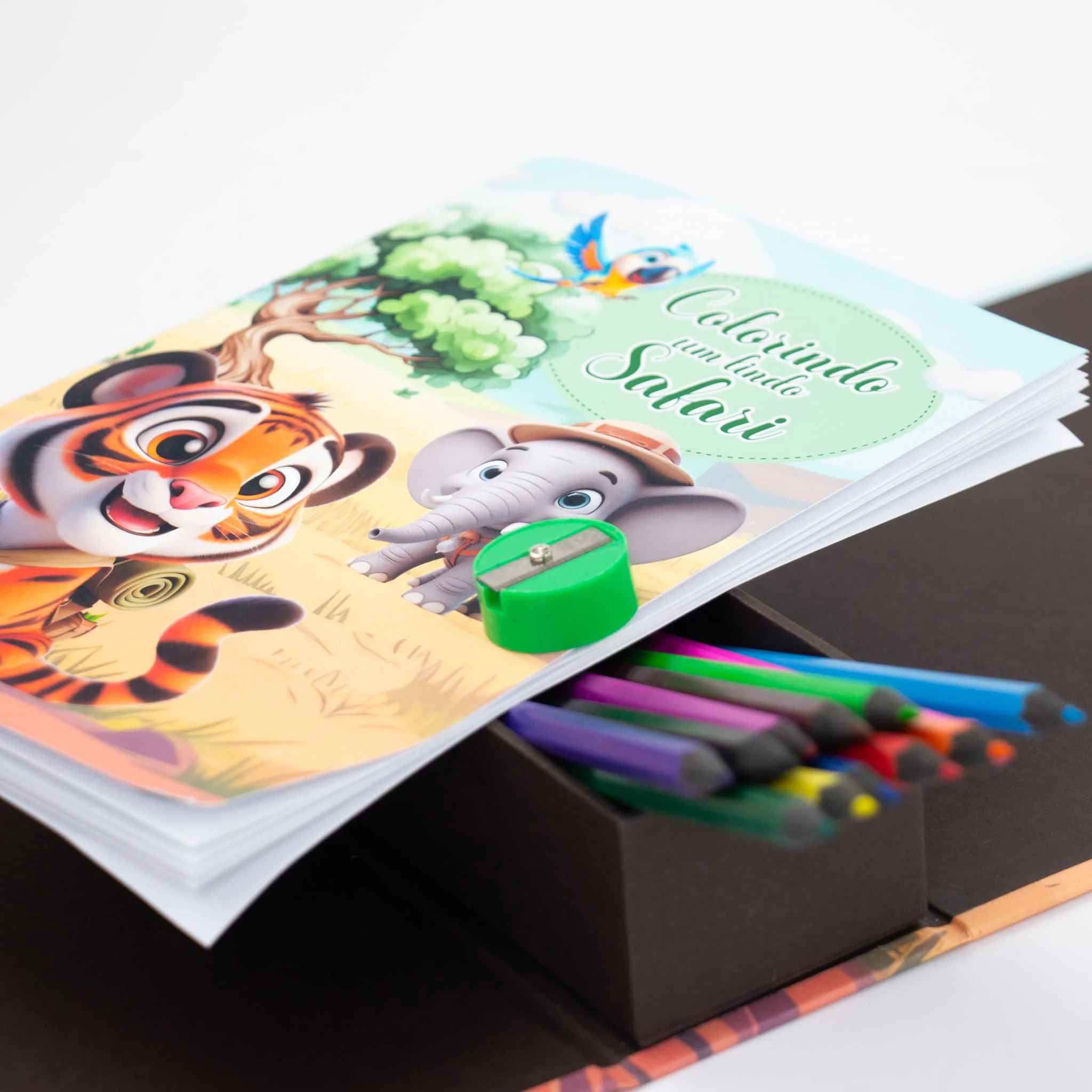Maleta Cartonada com Kit Colorir - Imagem 13