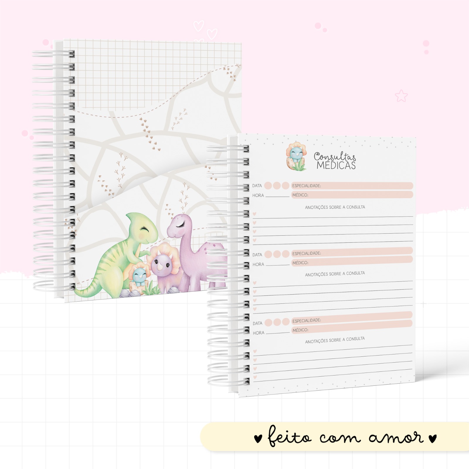 Caderneta de Saúde - Dino Girl - Image 2