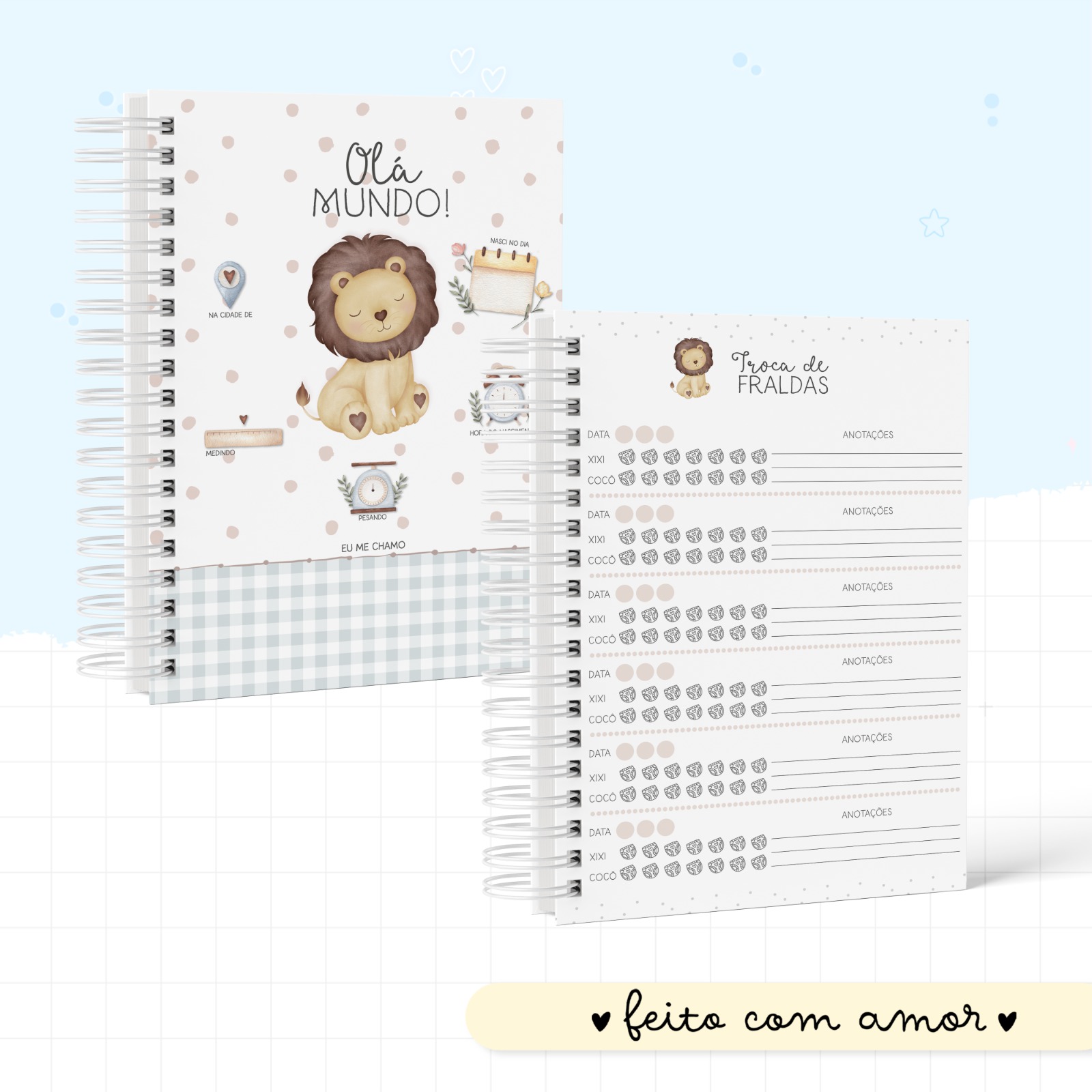 Caderneta de Saúde - Animais Cute Menino - Image 2