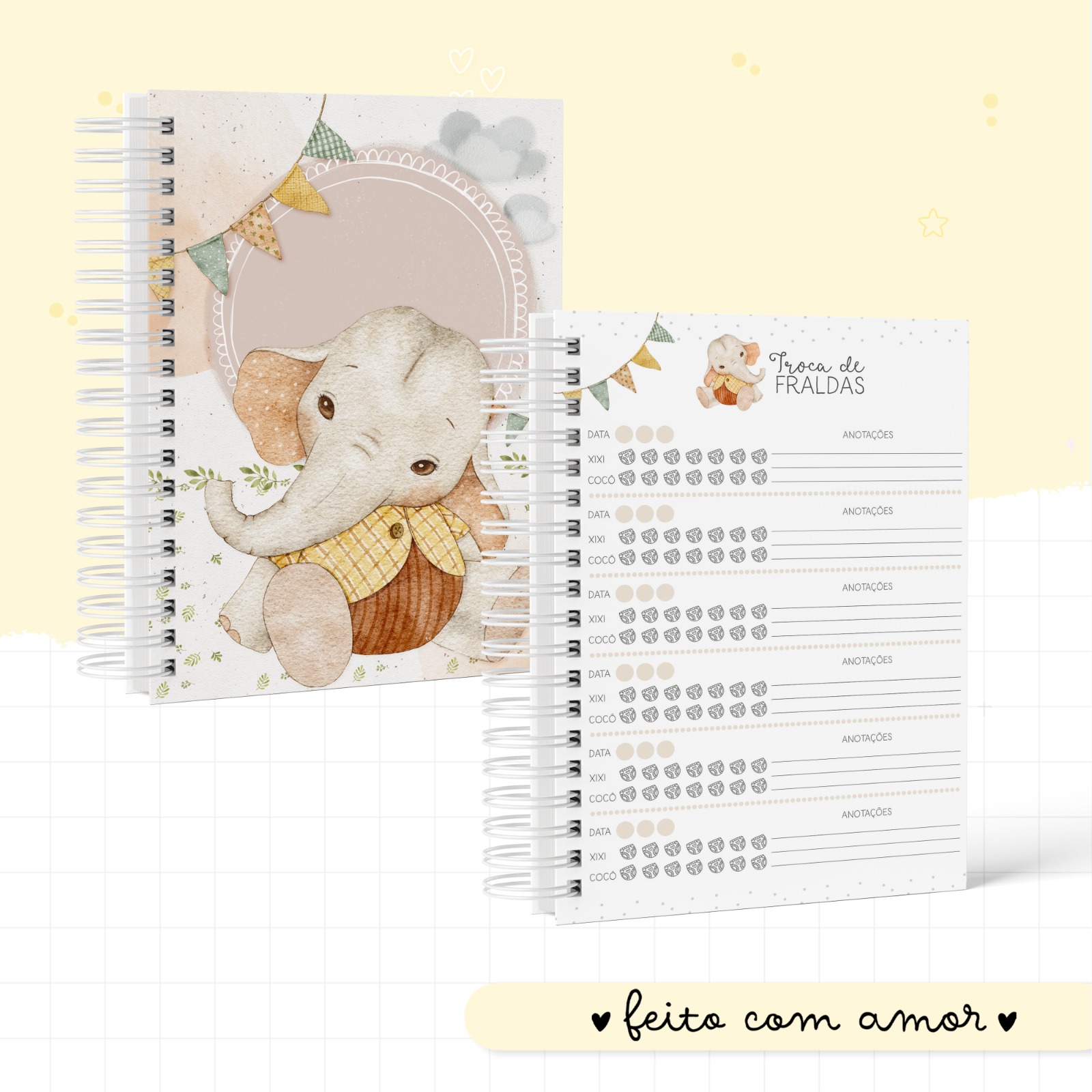 Caderneta de saúde - Baby Elefante Menino - Image 3