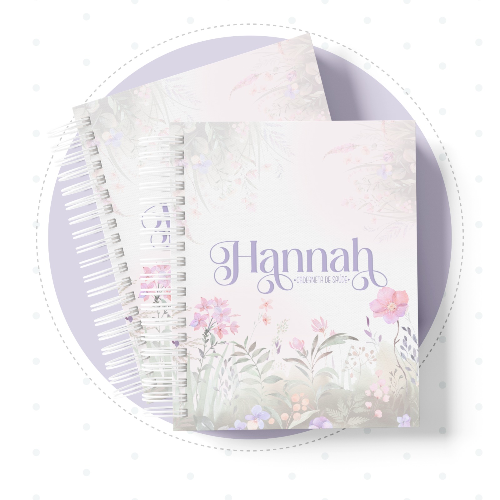 Caderneta de saúde - Floral 01