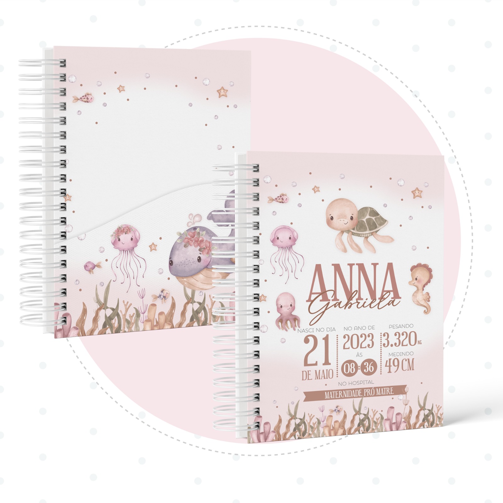 Caderneta de saúde - Fundo Do Mar Menina - Image 2