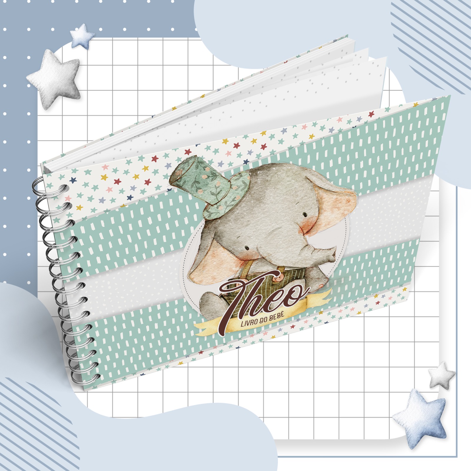 Livro do Bebê - Elefante Vintage - Image 2