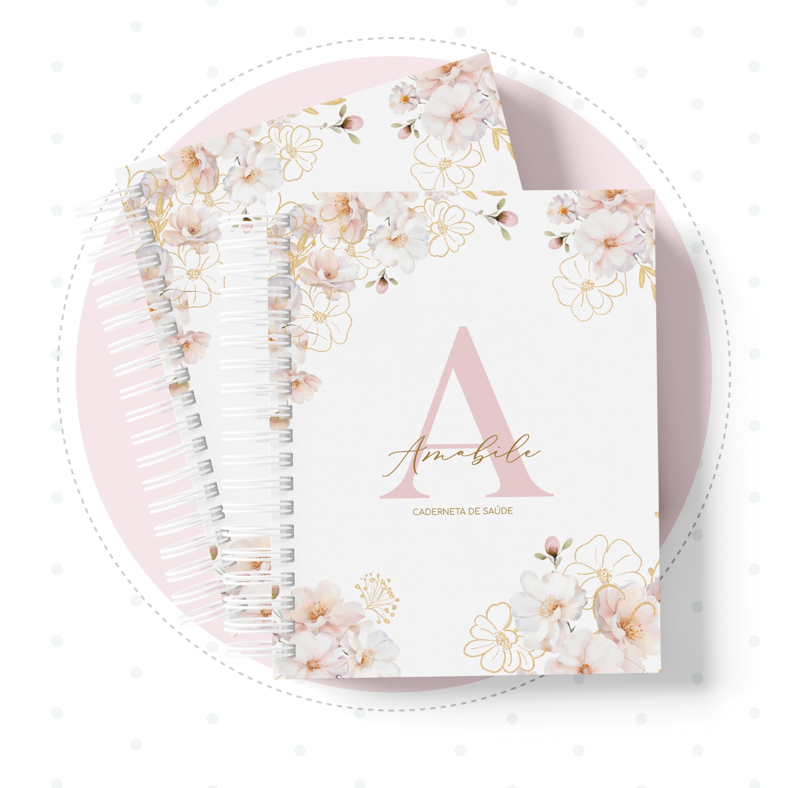 Caderneta de Saúde - Minimalista Menina