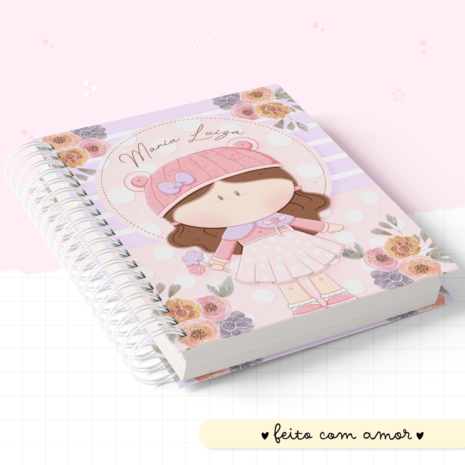 Caderneta de saúde - Boneca Morena