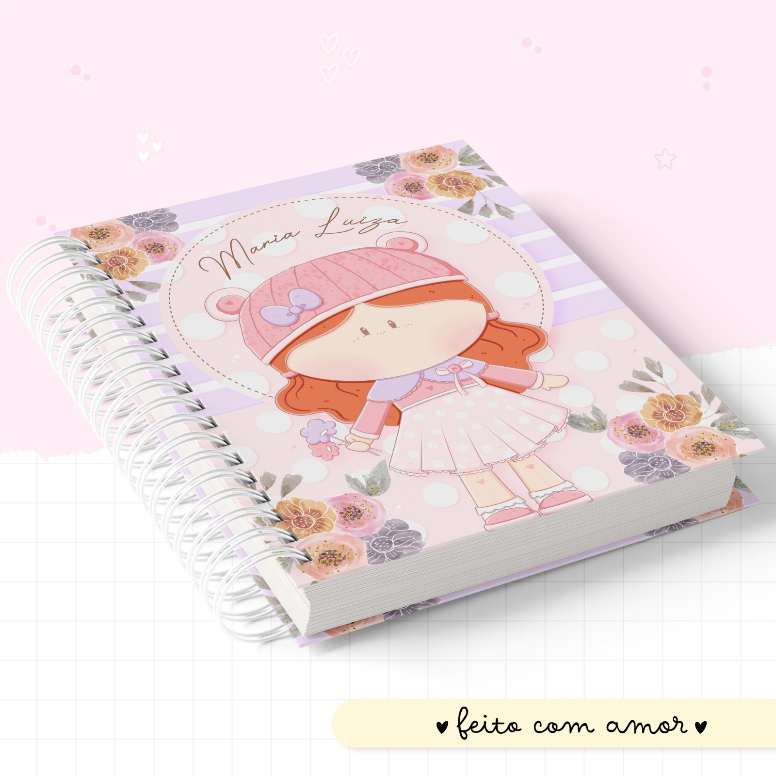 Caderneta de saúde - Boneca Ruiva