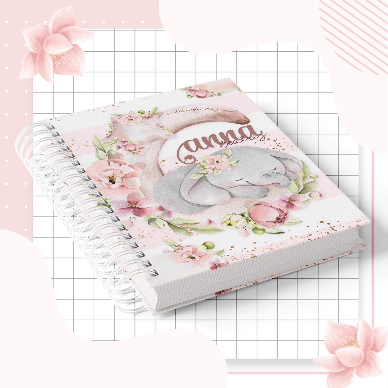 Caderneta de Saúde - Elefante Menina