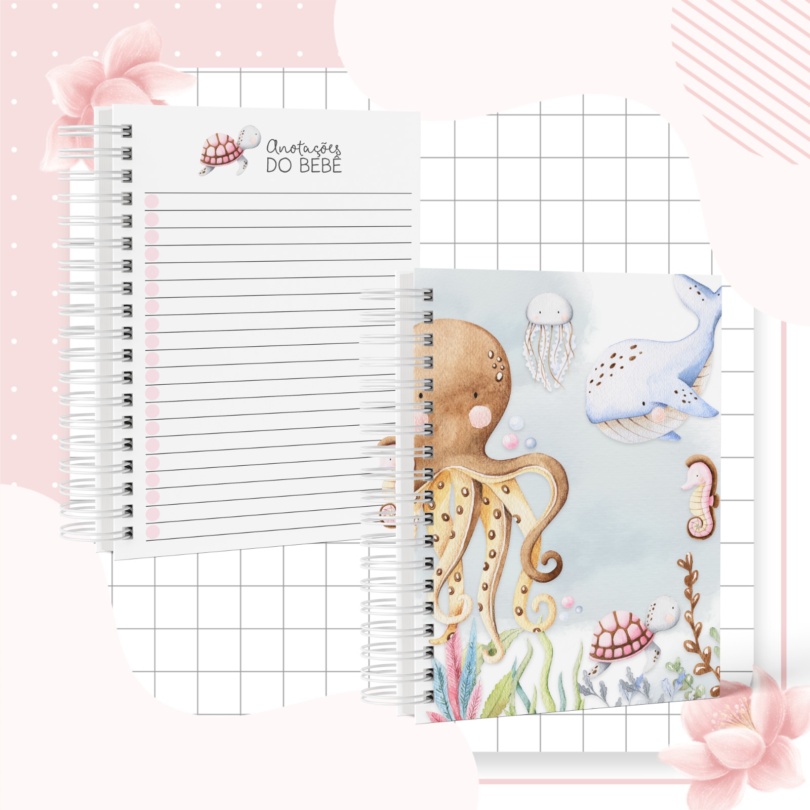 Caderneta de Saúde - Fundo Do Mar Menina - Image 4