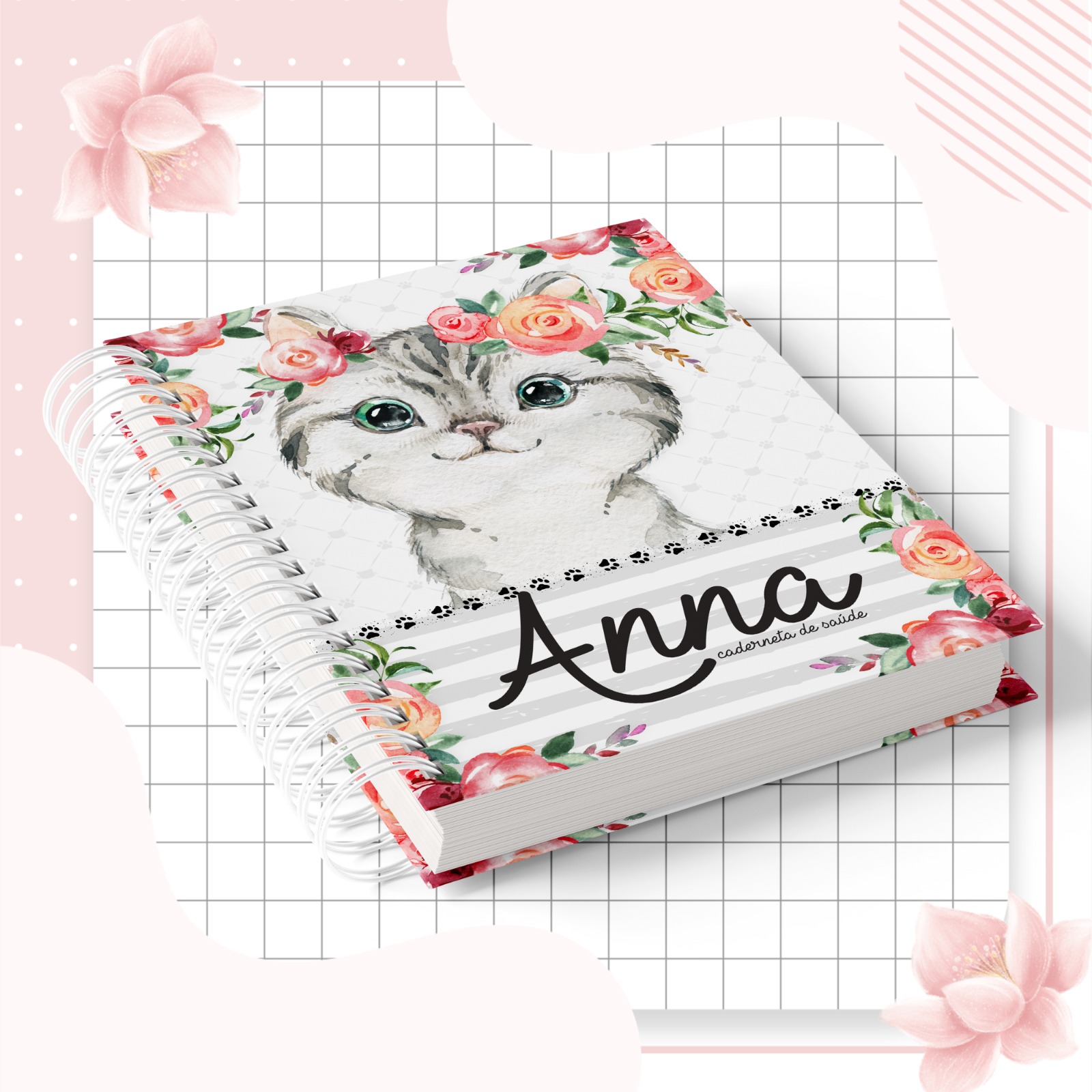 Caderneta de Saúde - Gatinho Menina