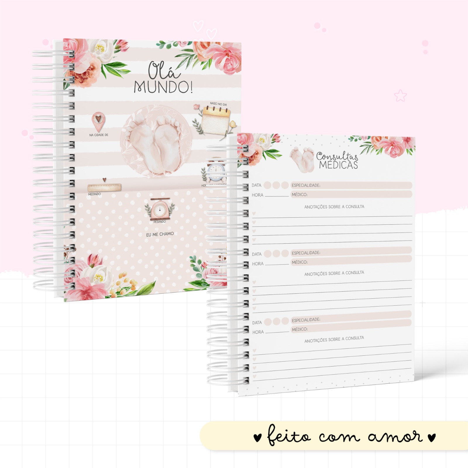 Caderneta de saúde - Pezinhos Menina - Image 3