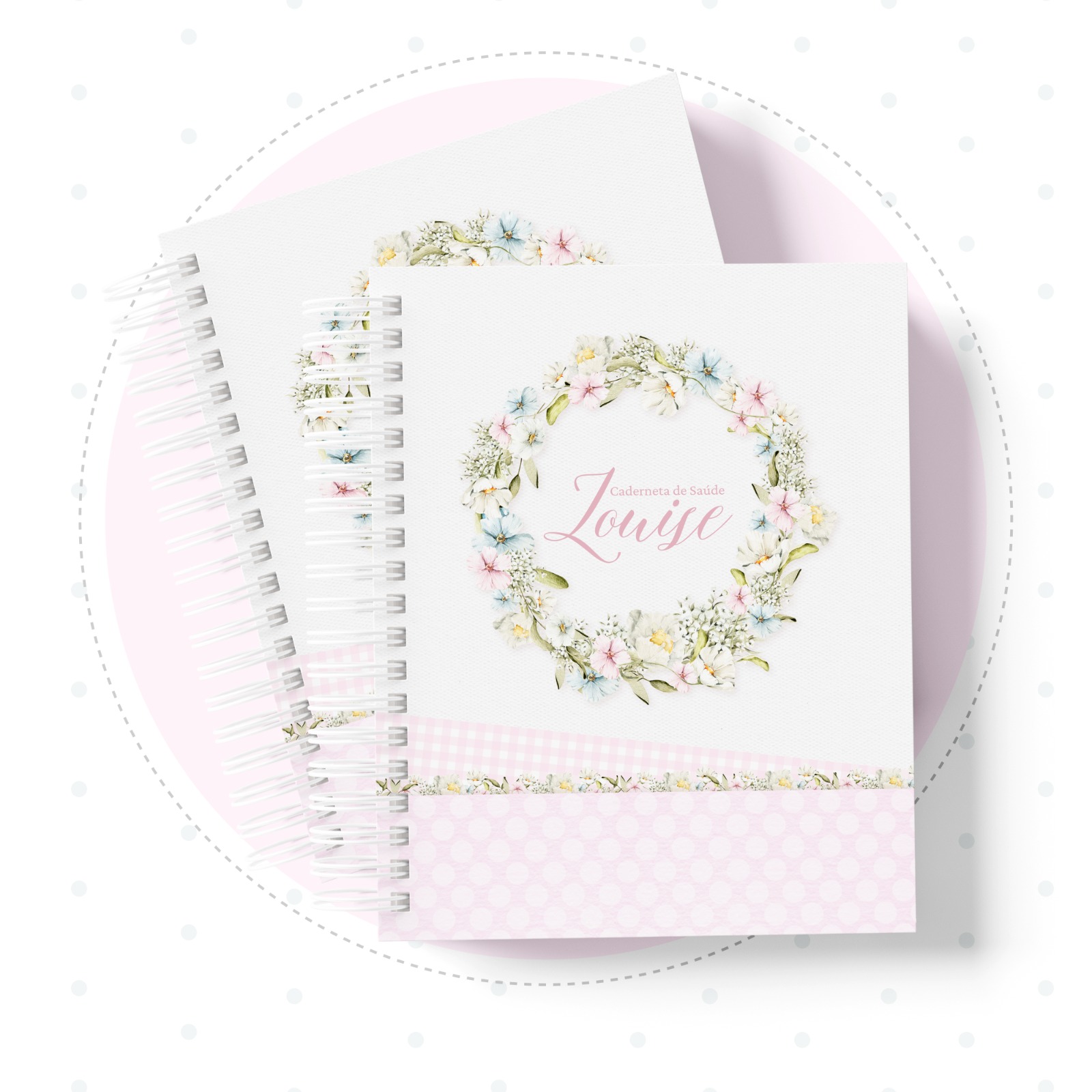 Caderneta de Saúde - Neutro Rosa