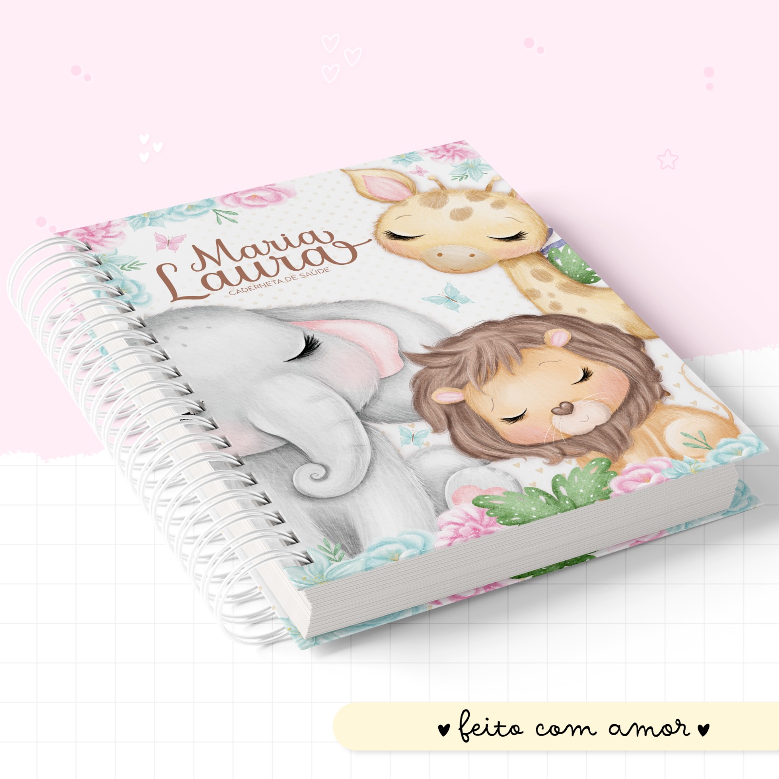 Caderneta de Saúde - Safari Menina