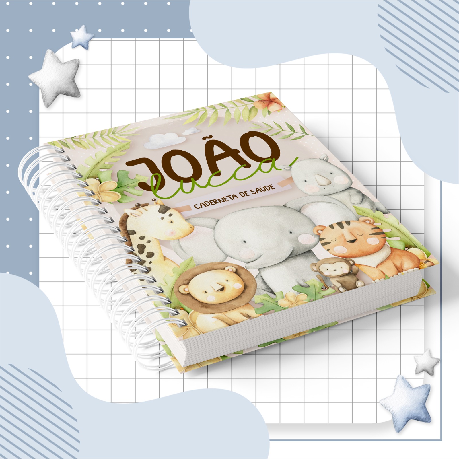 Caderneta de Saúde - Safari Menino