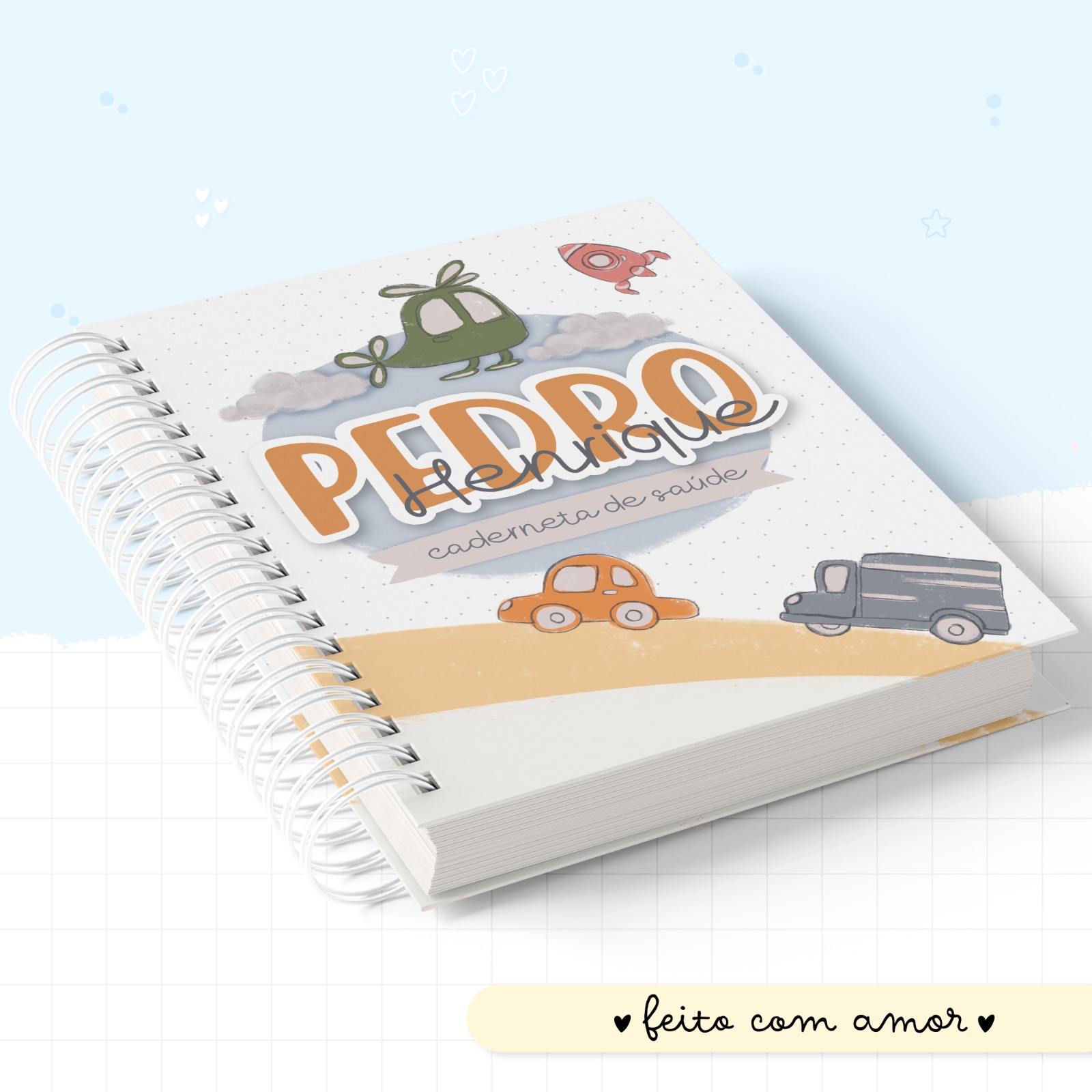 Caderneta de saúde - Transportes Minimalista