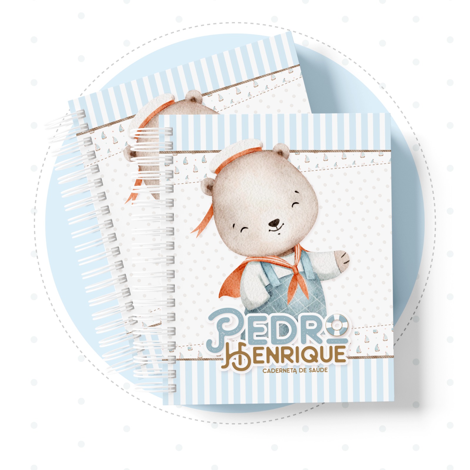 Caderneta de saúde - Ursinho Marinheiro
