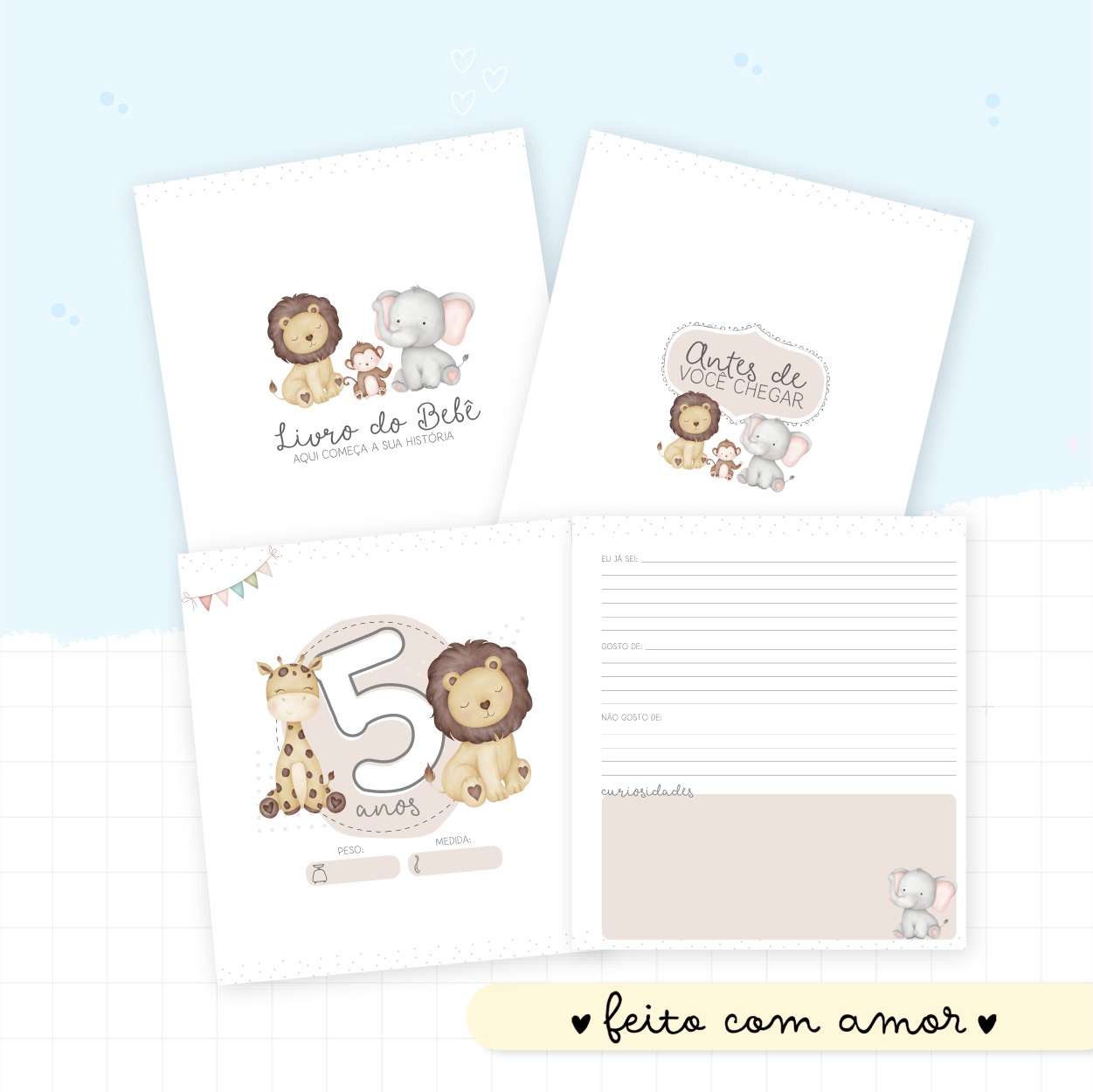 Livro do Bebê - Animais Cute - Image 3