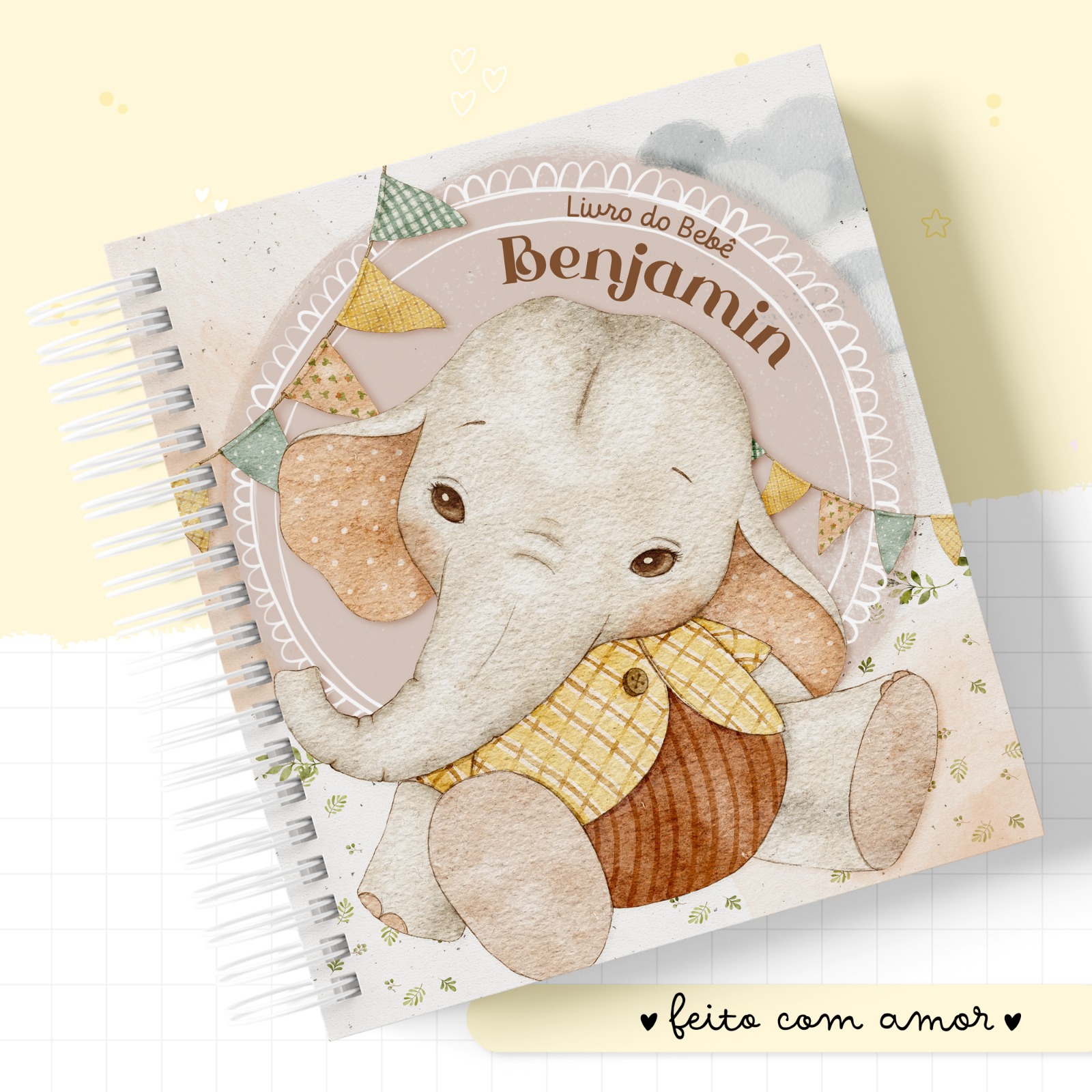 Livro do Bebê - Baby Elefante Menino