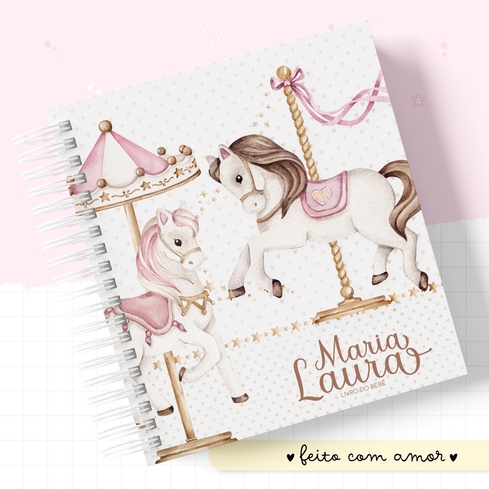 Livro do Bebê - Carrossel Menina