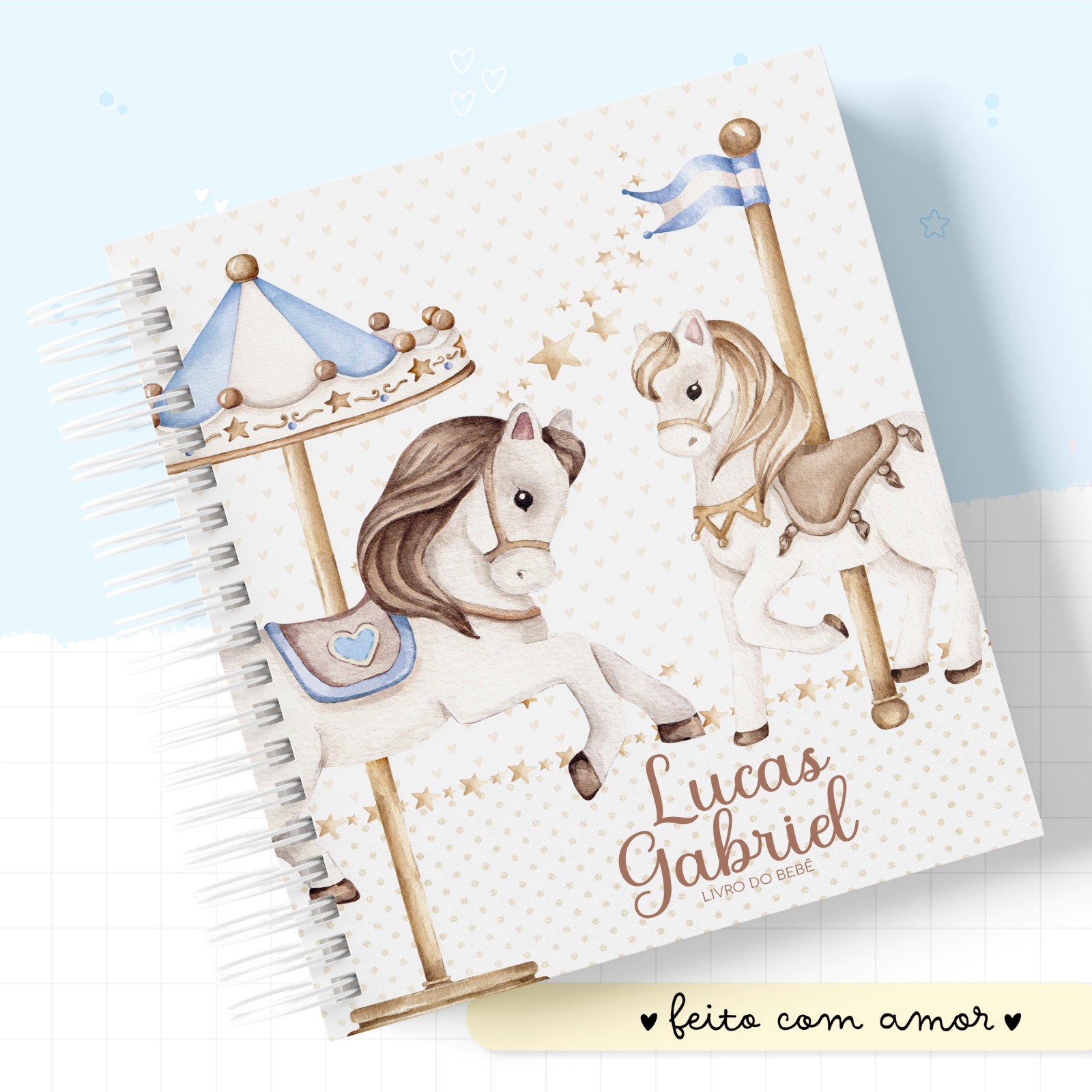 Livro do Bebê - Carrossel Menino