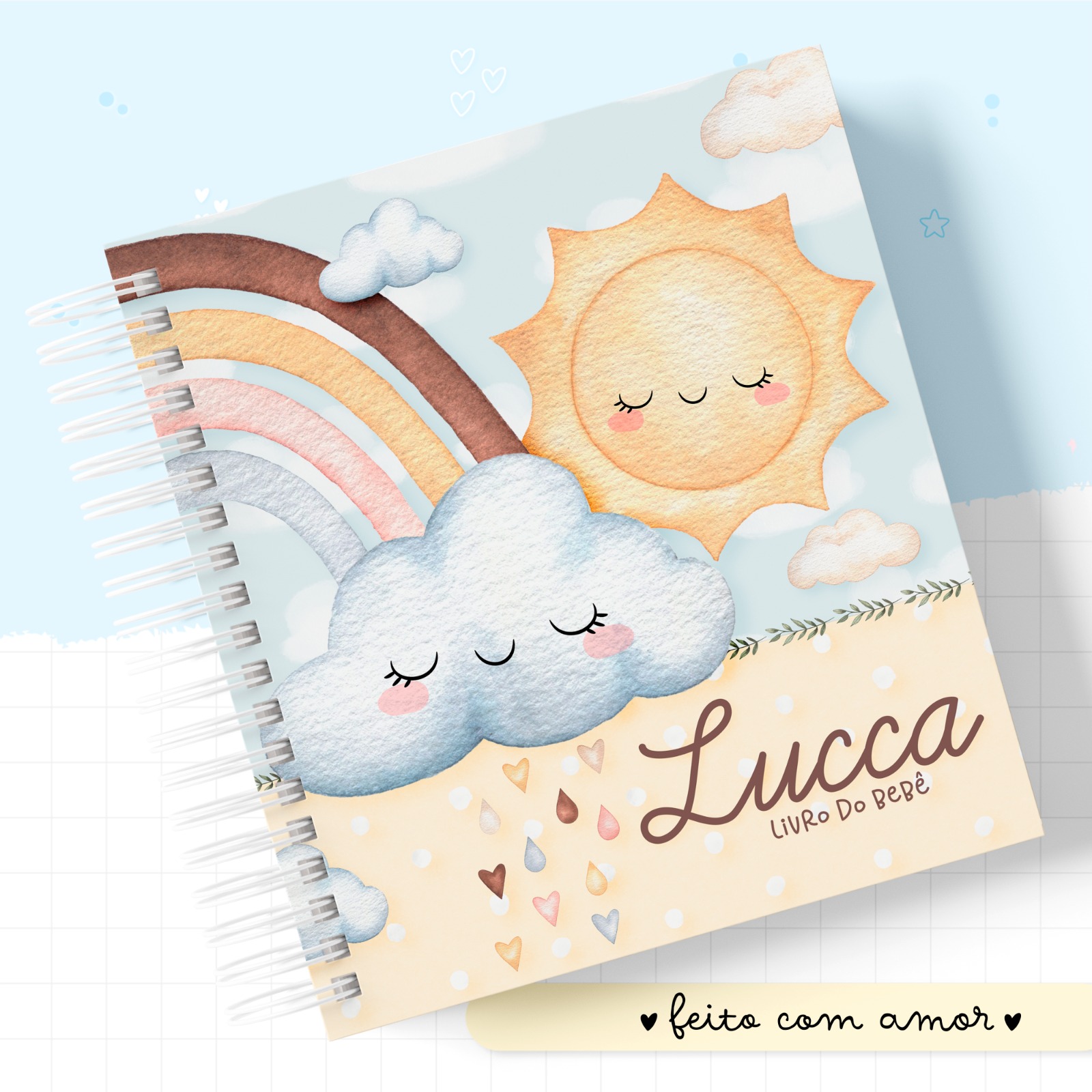 Livro do Bebê - Chuva De Amor Menino