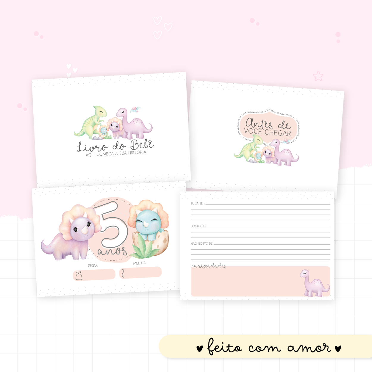 Livro do Bebê - Dino Girl - Image 4