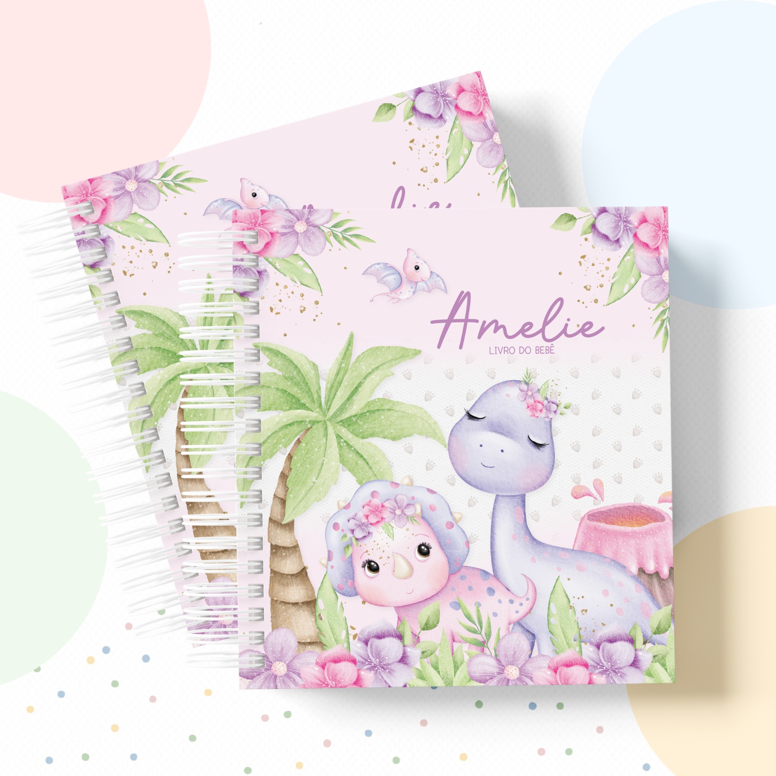 Livro do Bebê - Dino Menina