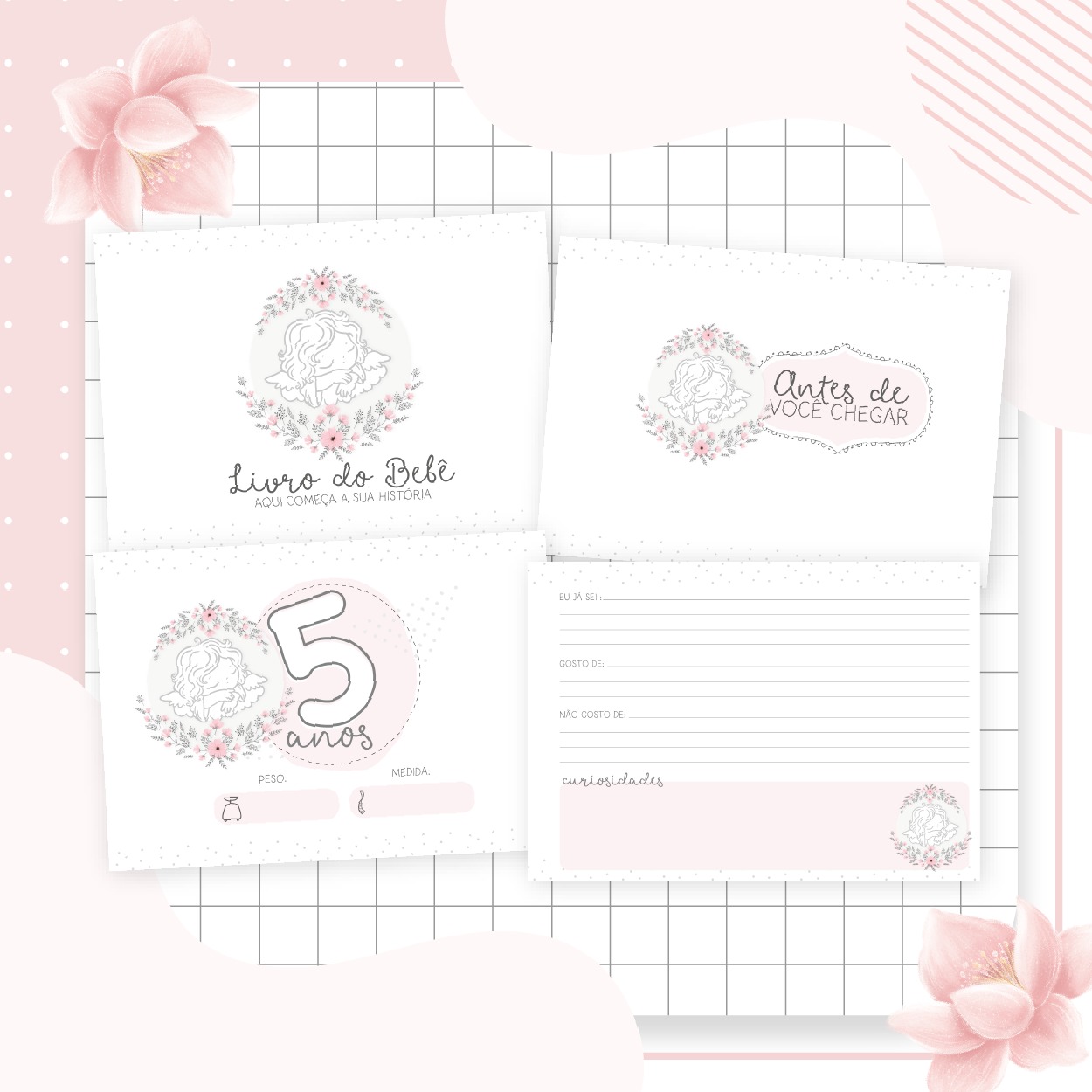 Livro do bebê - Anjo Menina - Image 3