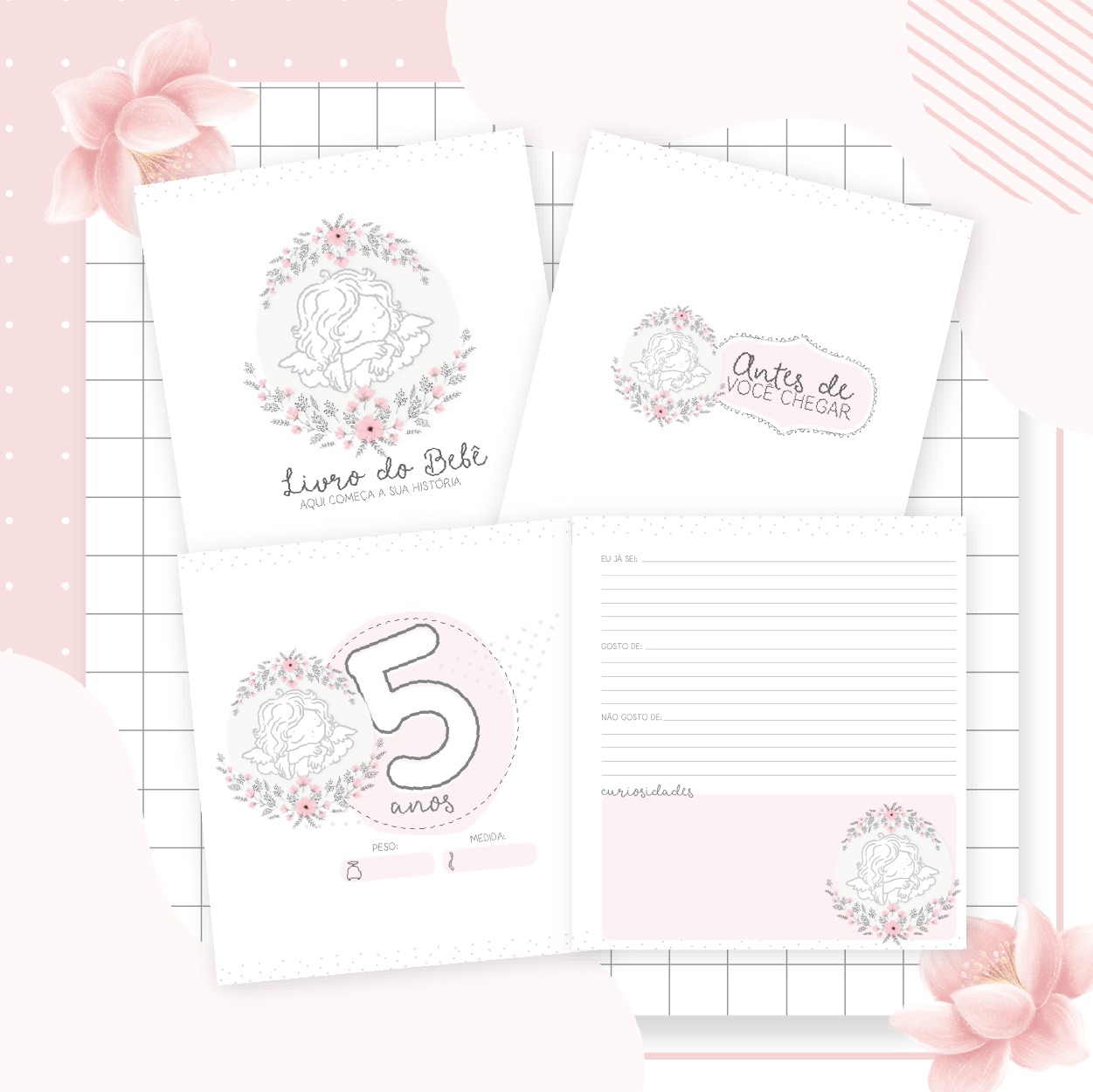 Livro do bebê - Anjo Menina - Image 4