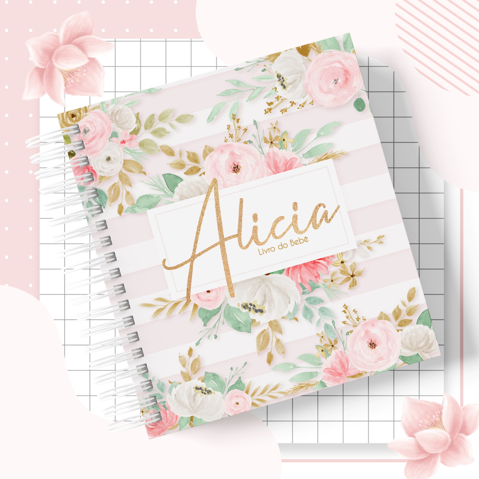 Livro do Bebê - Floral