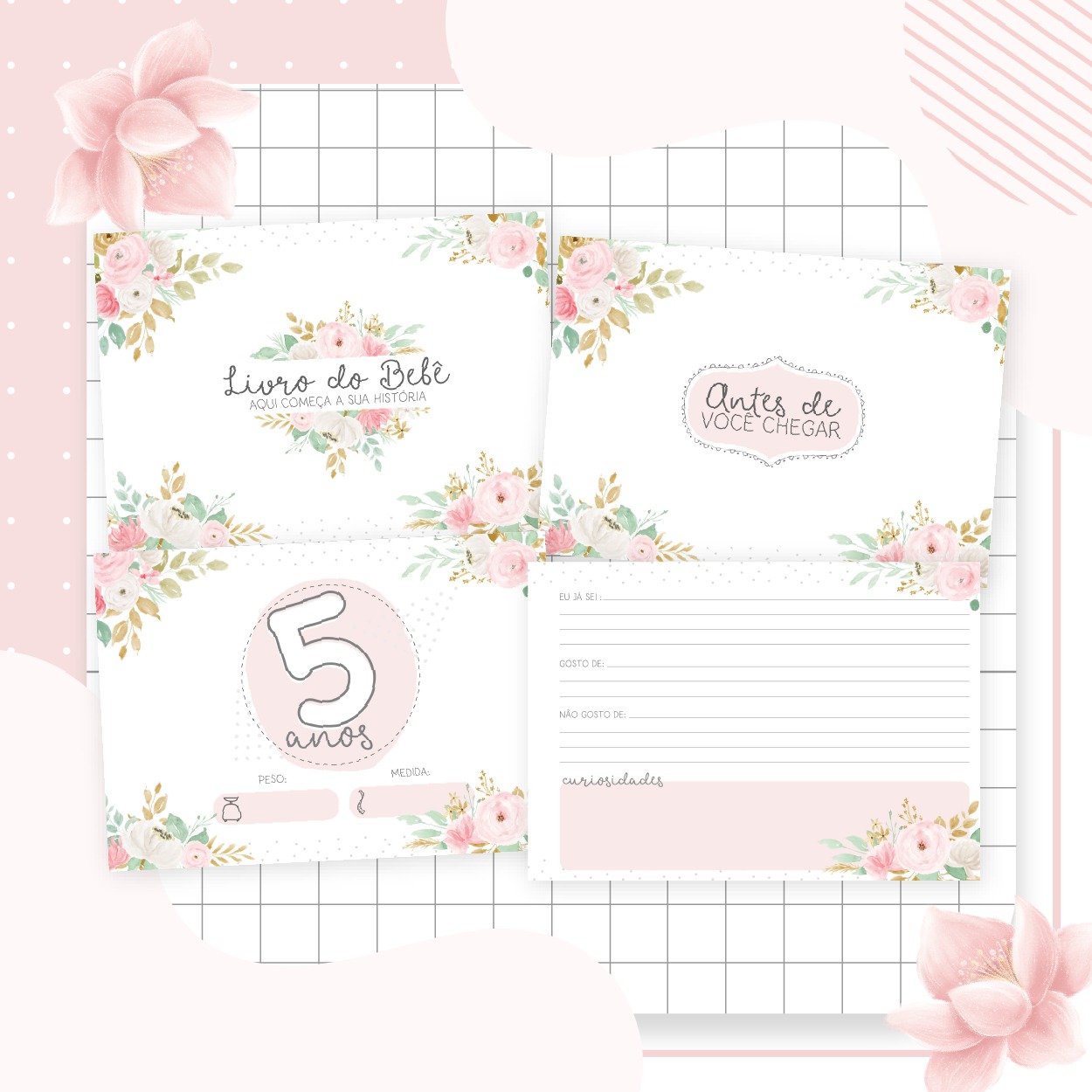 Livro do Bebê - Floral - Image 4