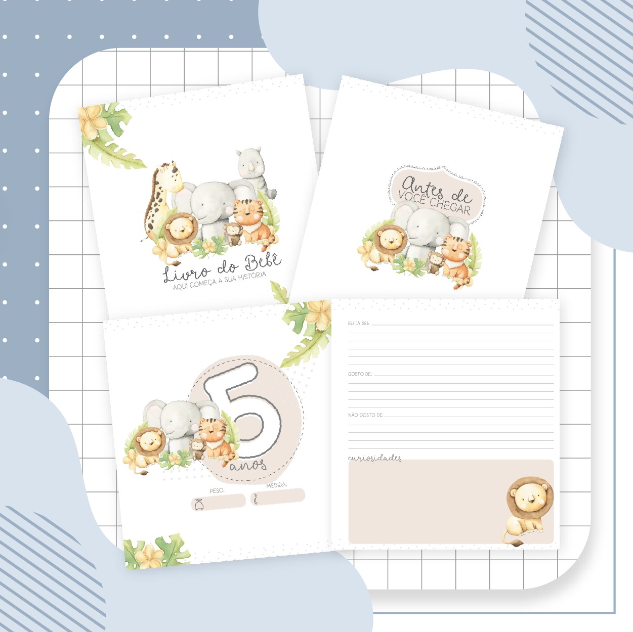 Livro do Bebê - Safari Menino - Image 4