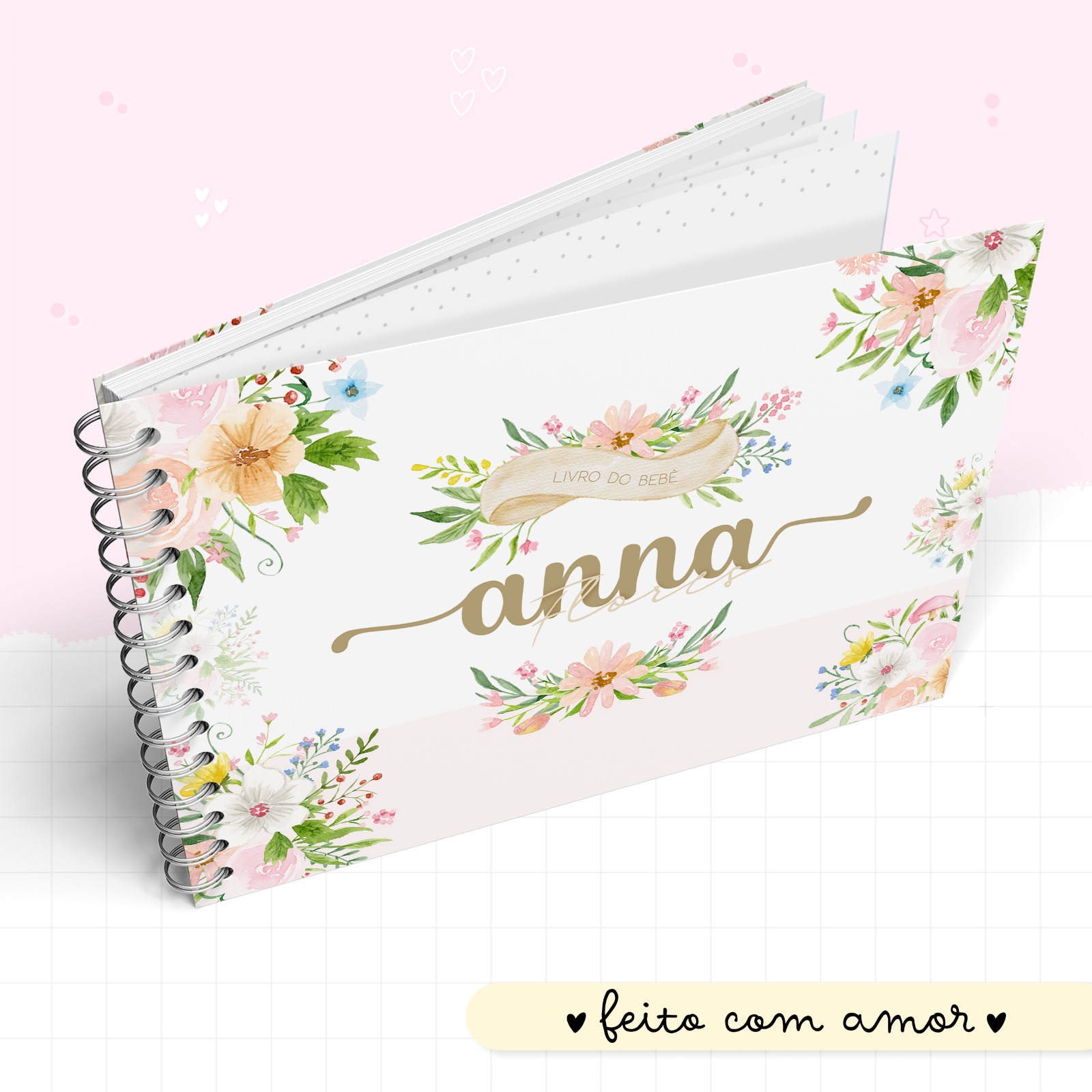 Livro do Bebê - Floral - Image 2