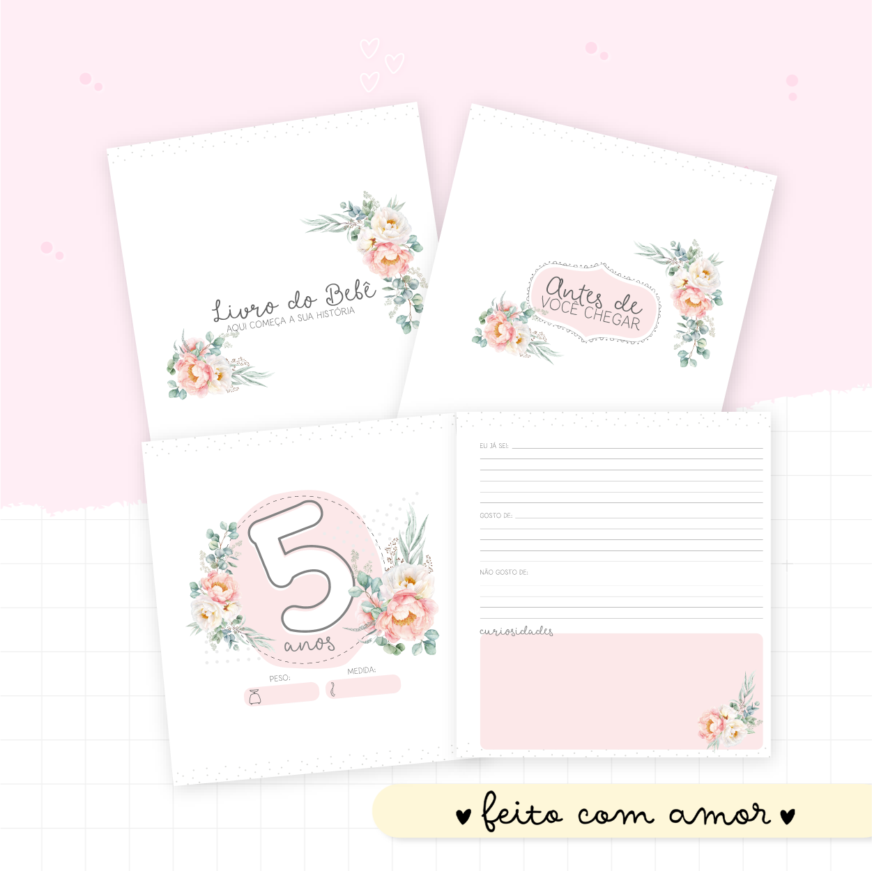 Livro do Bebê - Floral - Image 3