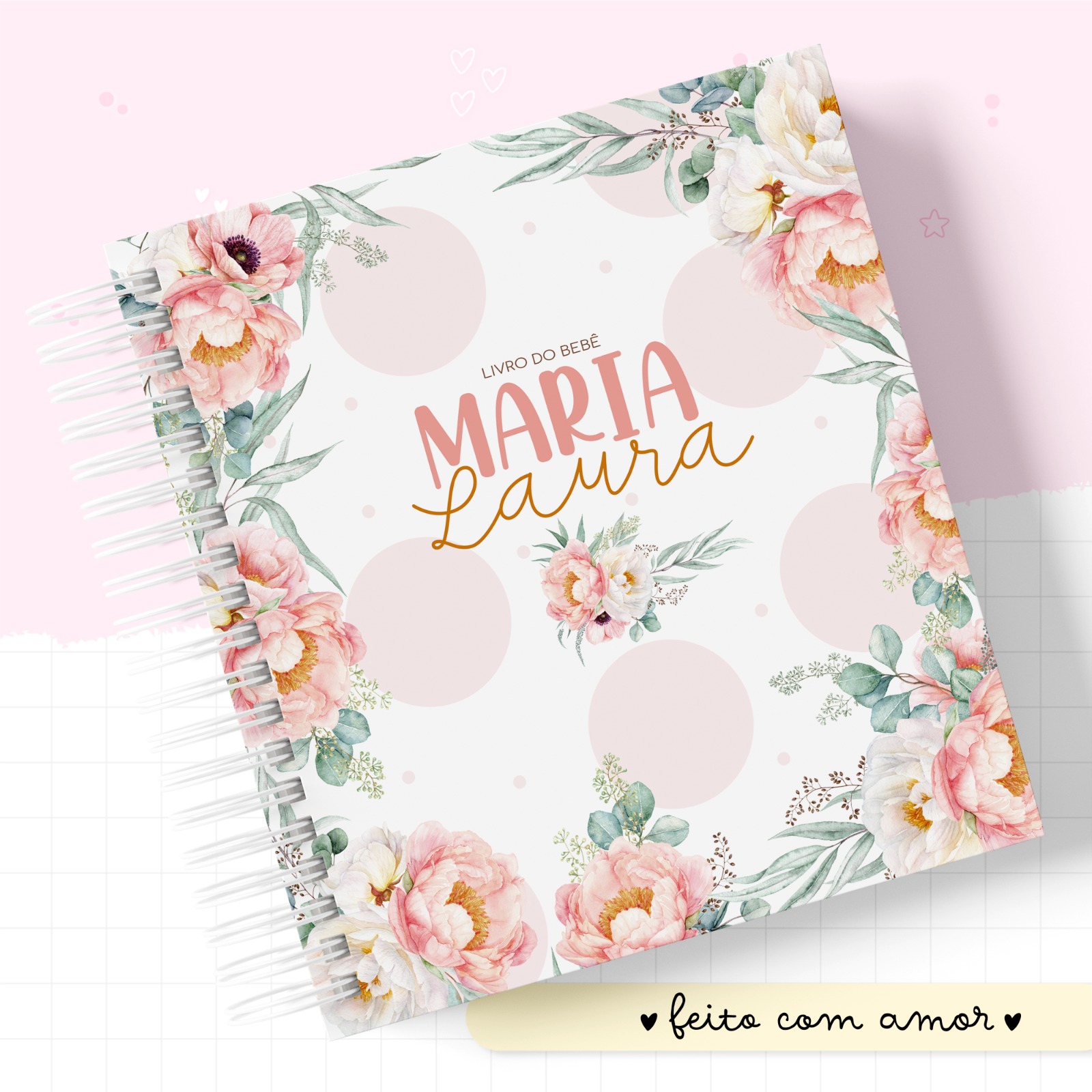 Livro do Bebê - Floral