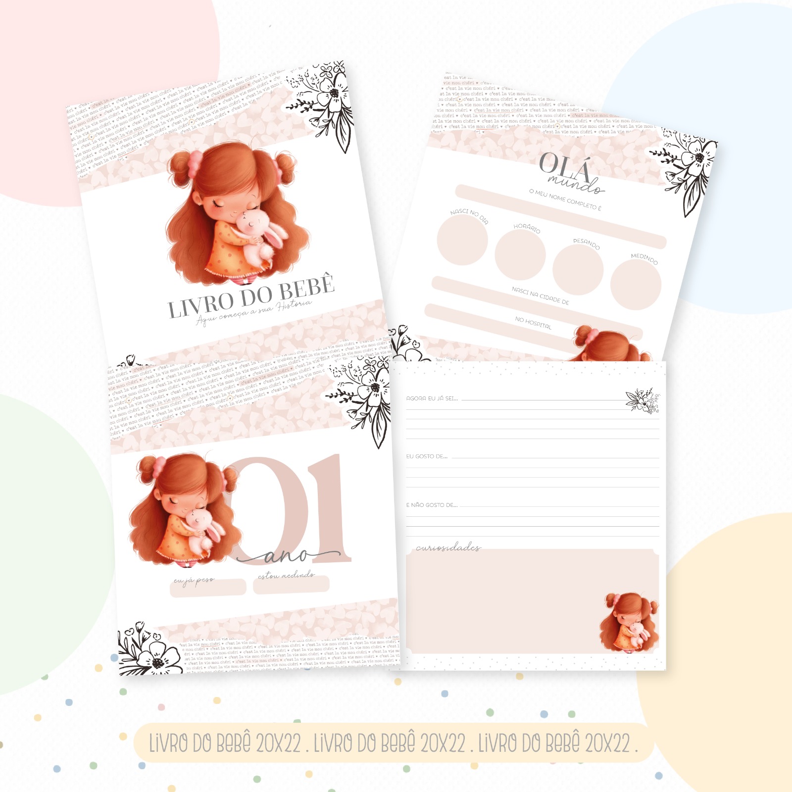 Livro do Bebê - Menina E Coelho - Image 4