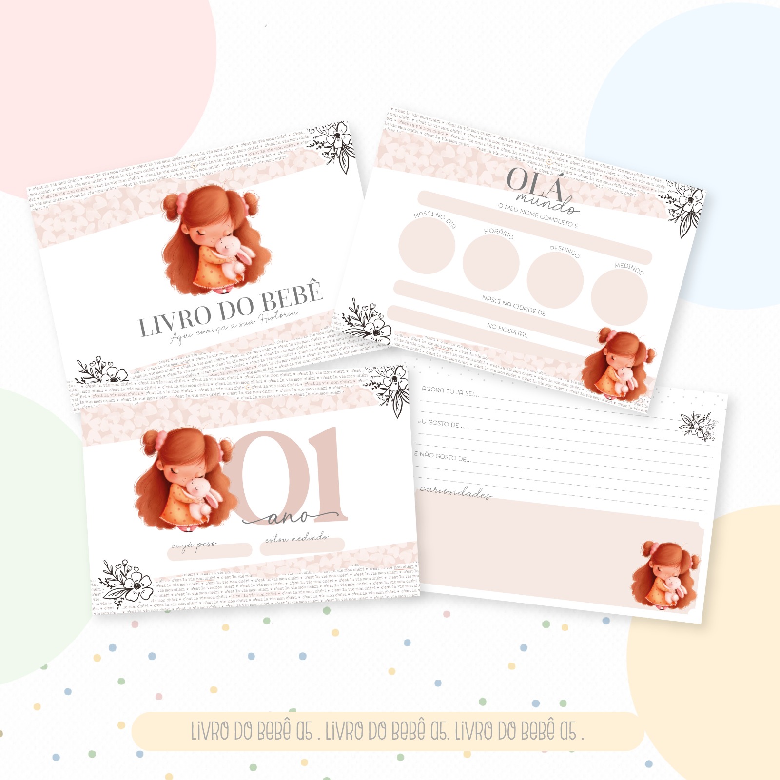 Livro do Bebê - Menina E Coelho - Image 3