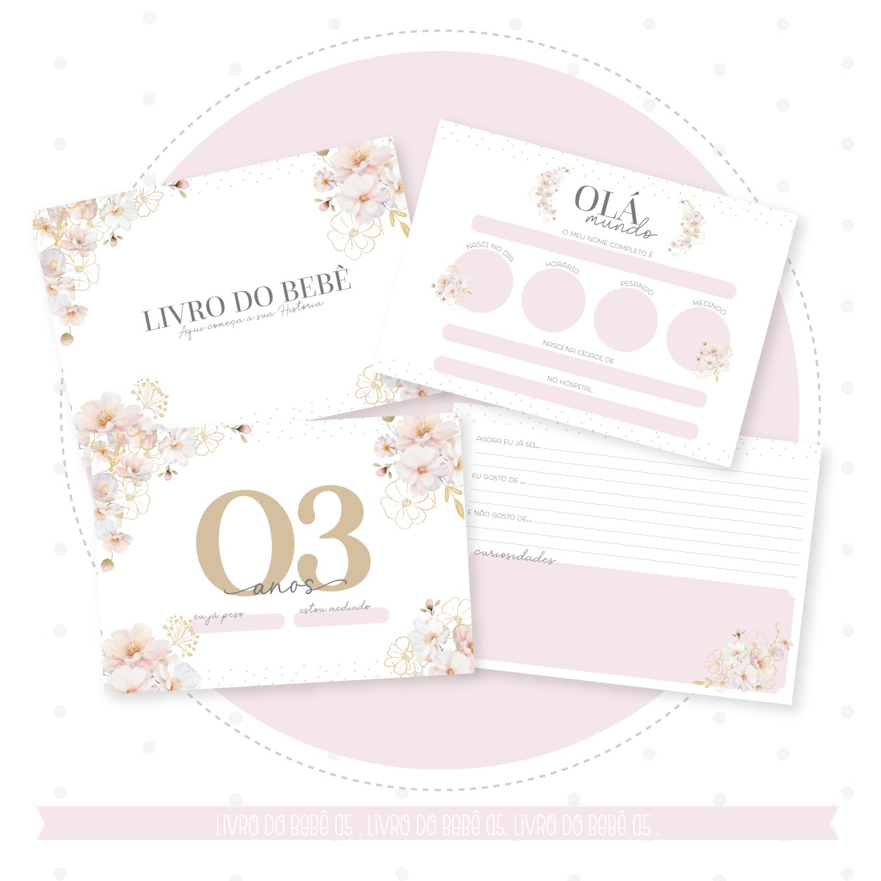 Livro do Bebê - Minimalista Menina - Image 4