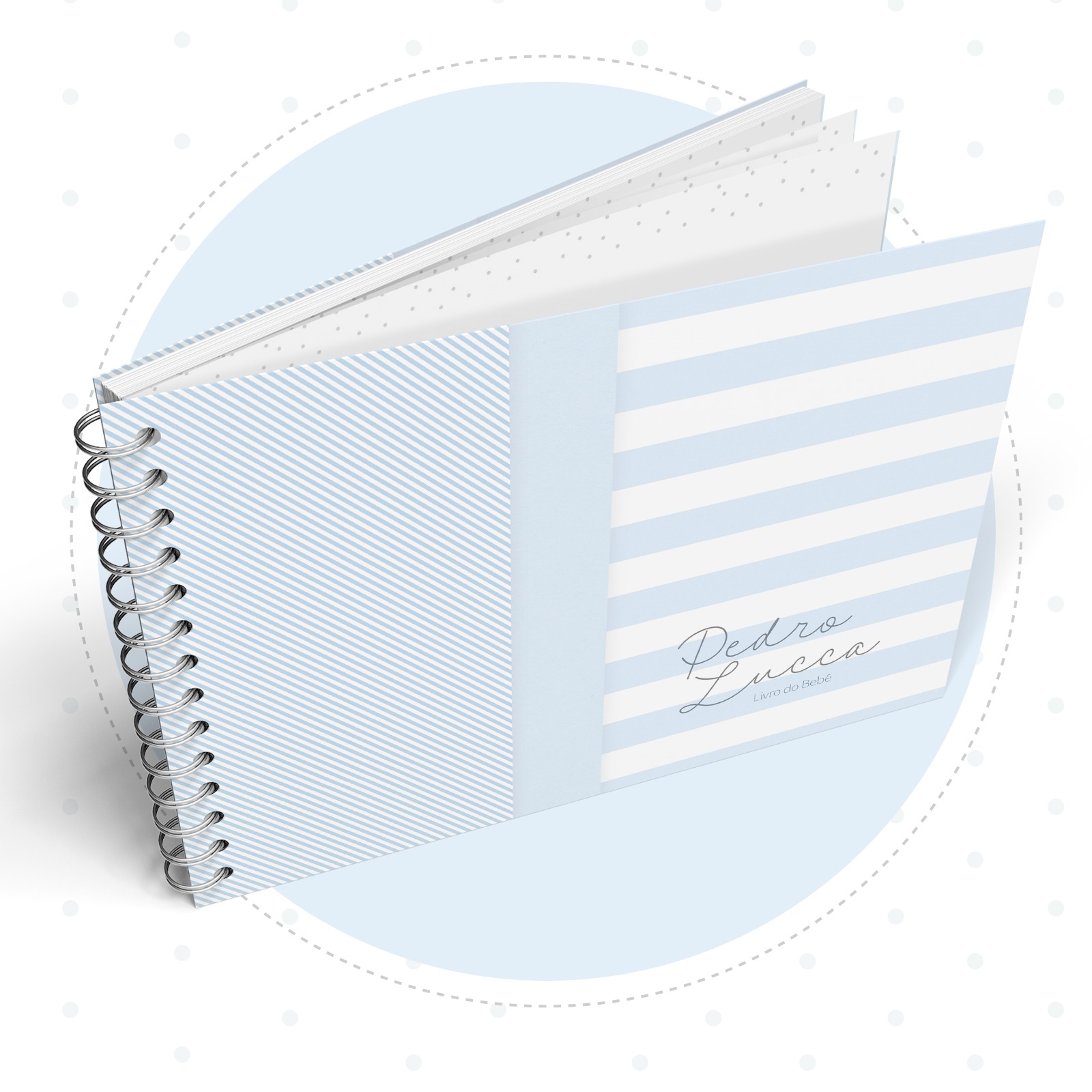 Livro do Bebê - Neutro Azul - Image 2