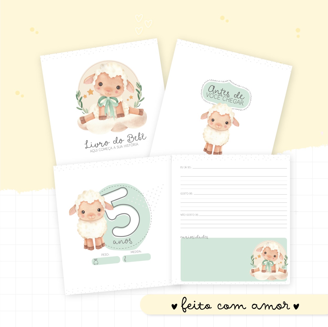 Livro do Bebê - Ovelha Menino - Image 3