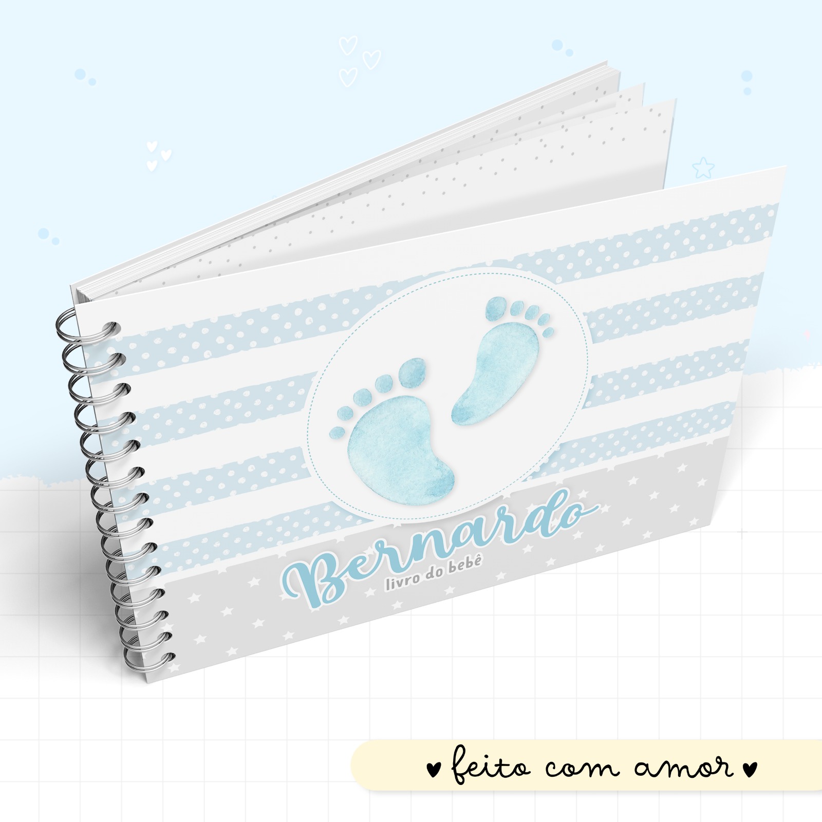 Livro do Bebê - Pezinhos Menino - Image 2