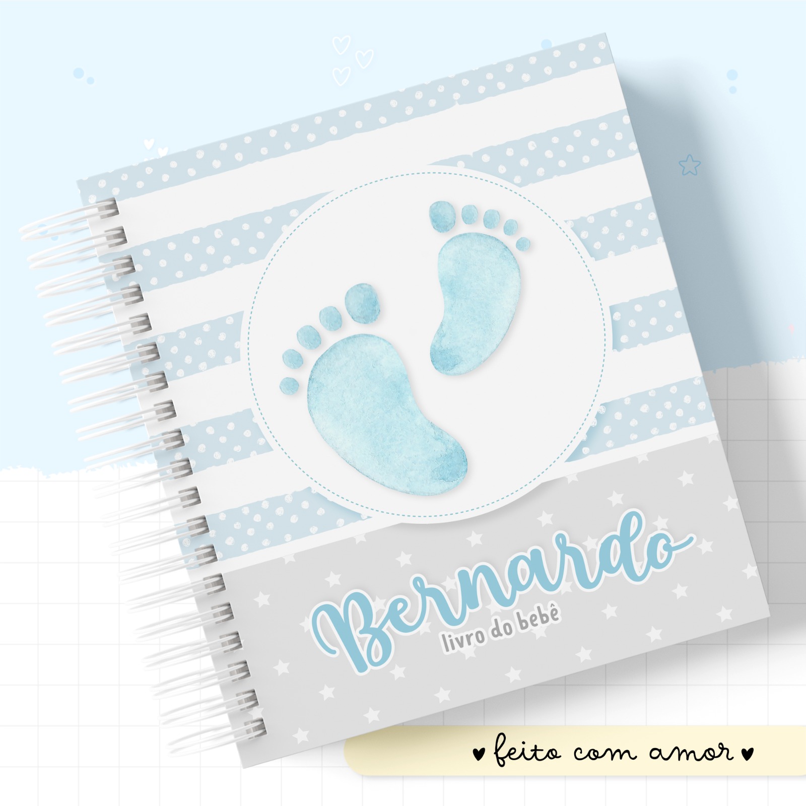 Livro do Bebê - Pezinhos Menino