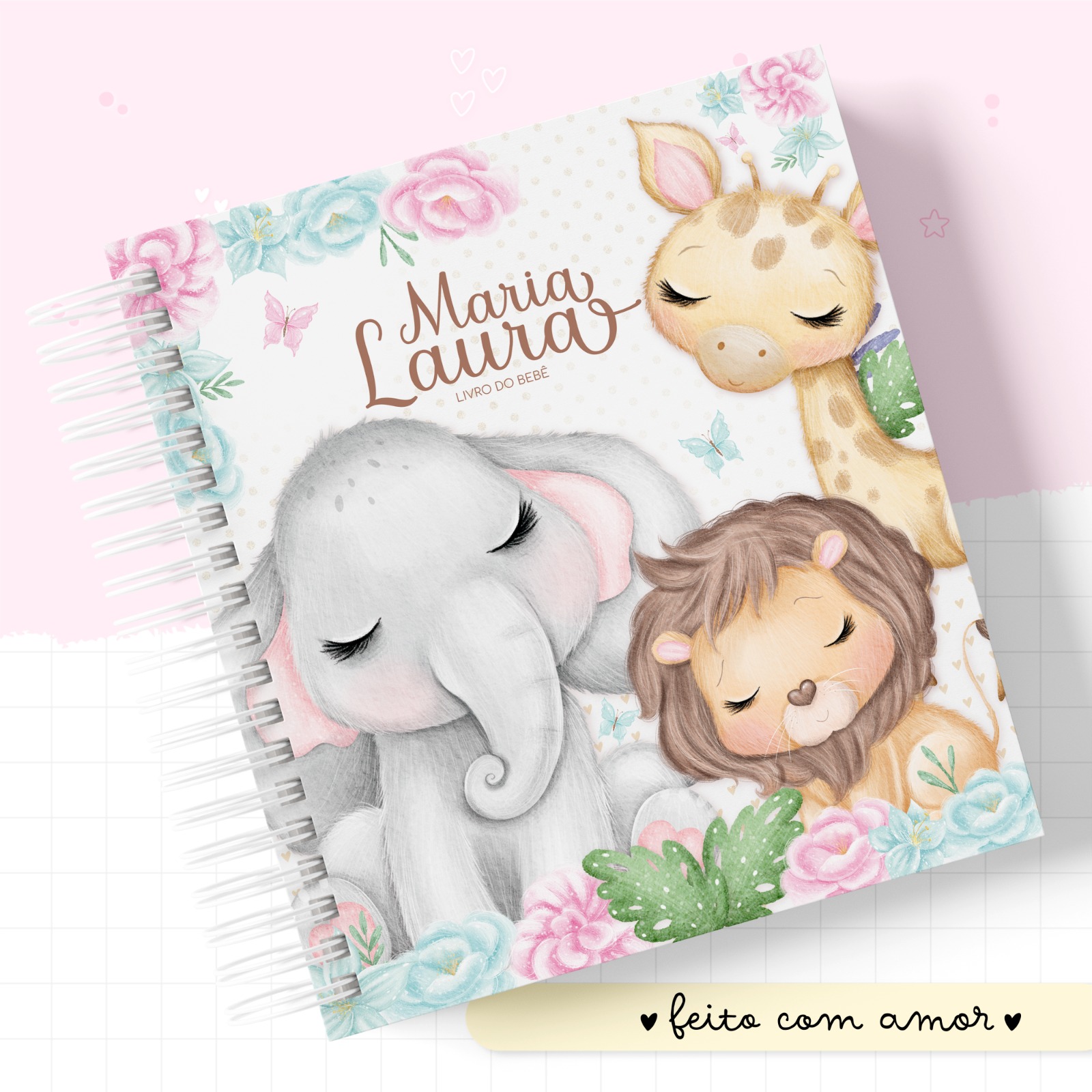 Livro do Bebê - Safari Menina